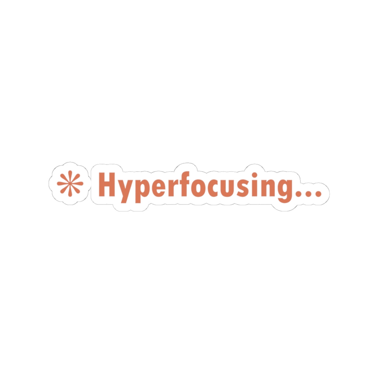 Hyperfocusing Claude Code Sticker