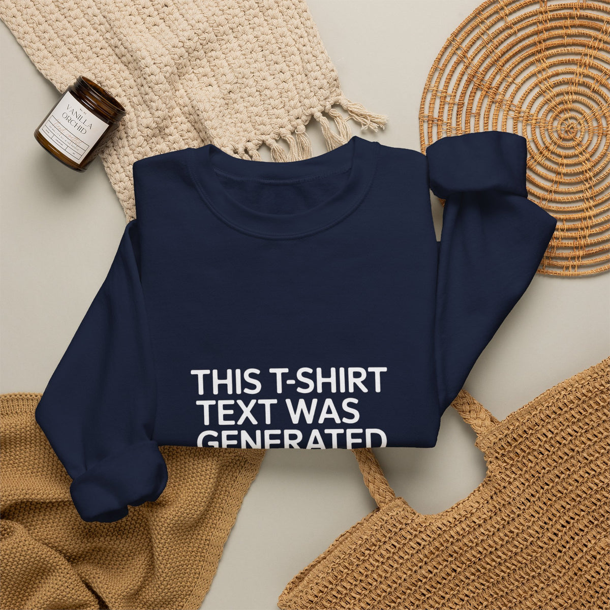 Text Generated by an AI Trained Poorly Sweatshirt