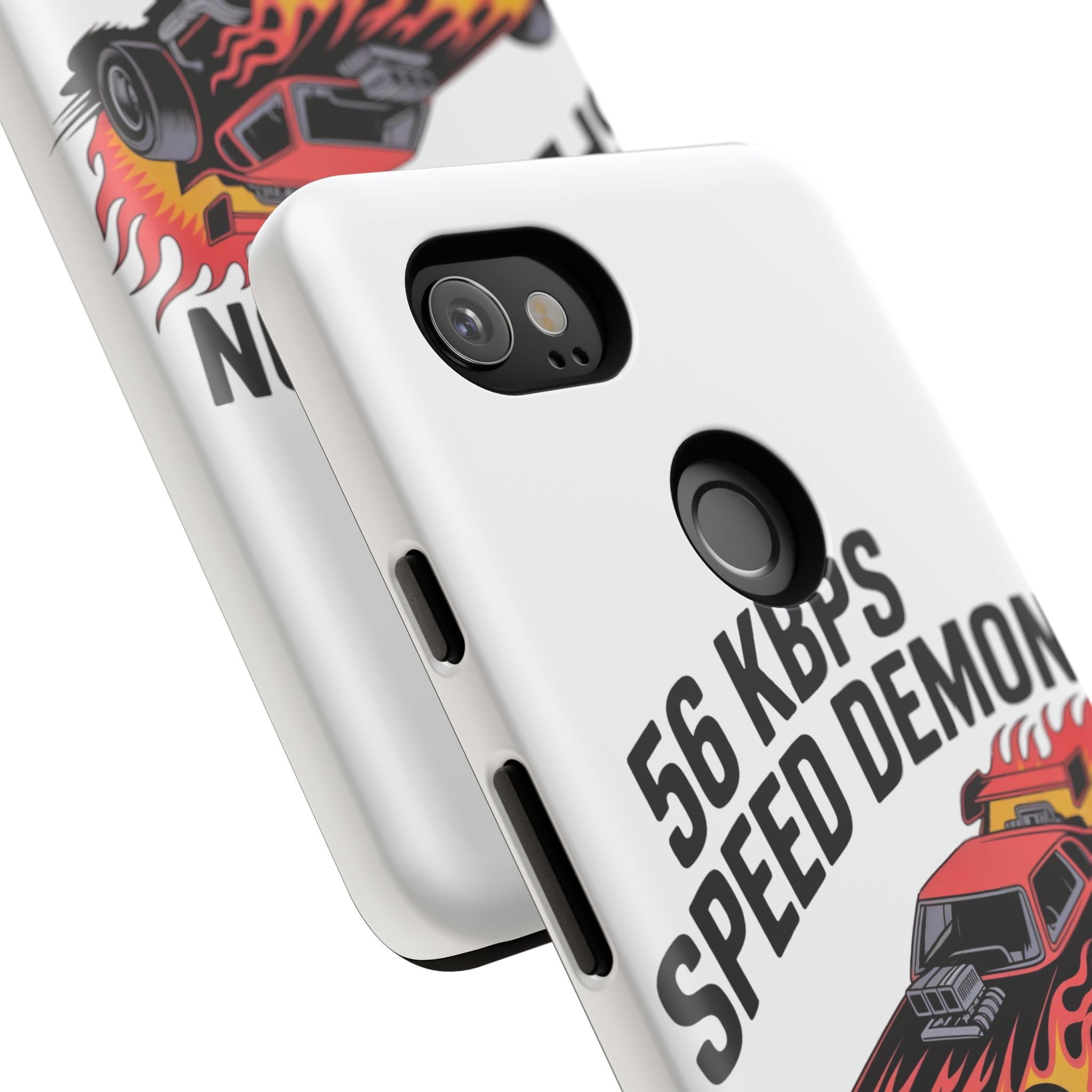 56 Kbps Speed Demon Black- Impact-Resistant Phone Case
