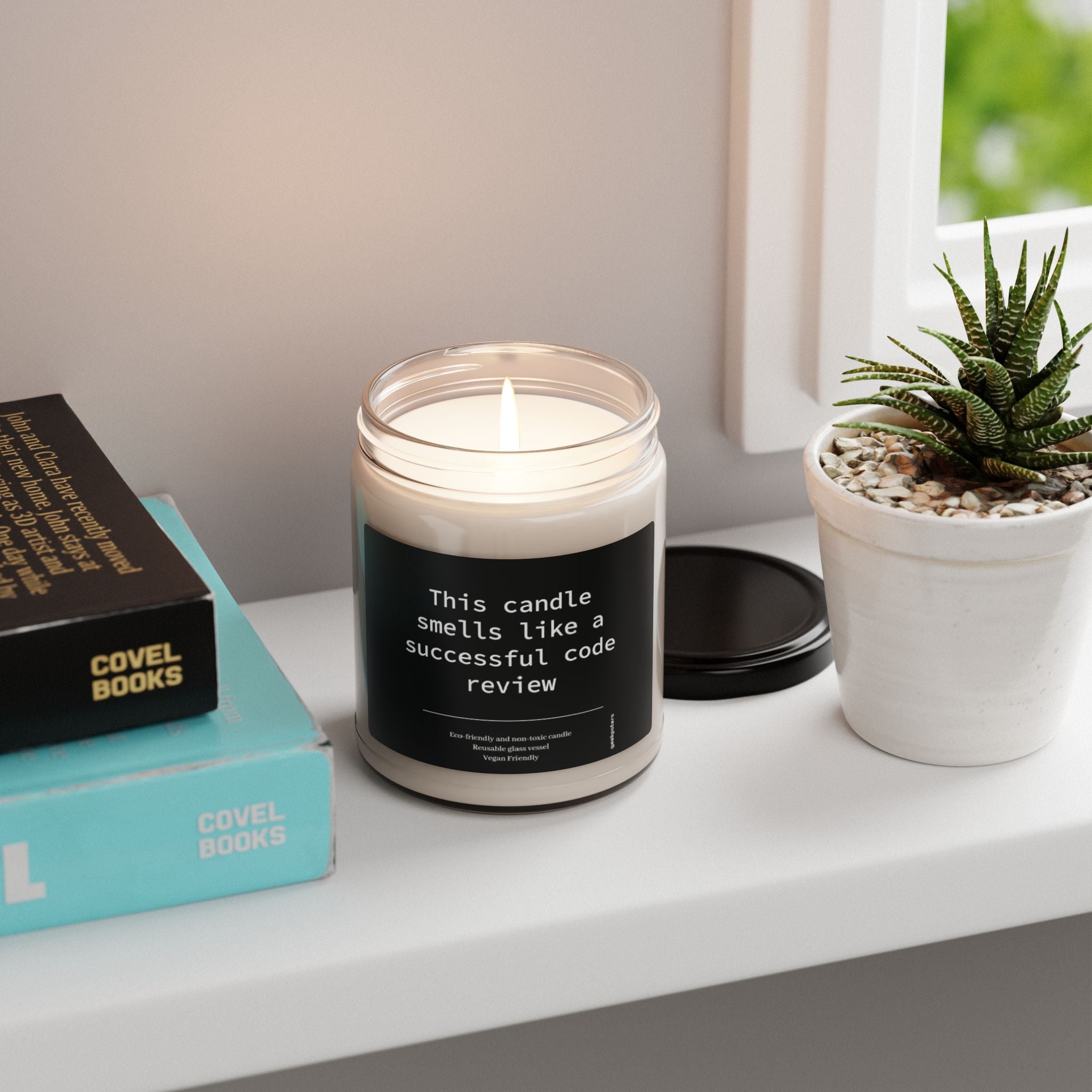 This Candle Smells like a Successful Code Review - Scented Soy Candle, 9oz