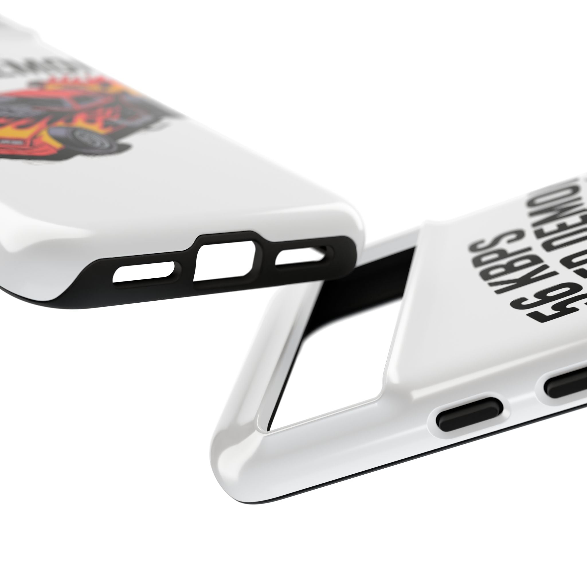 56 Kbps Speed Demon Black- Impact-Resistant Phone Case
