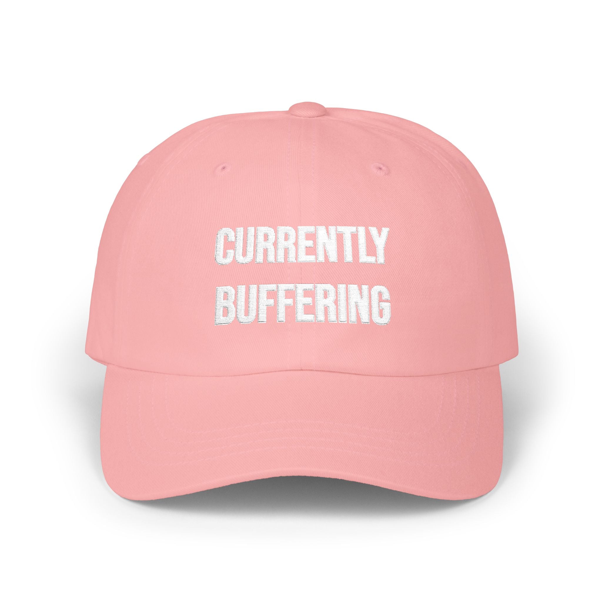 Currently Buffering Dad Cap — Funny Casual Baseball Hat