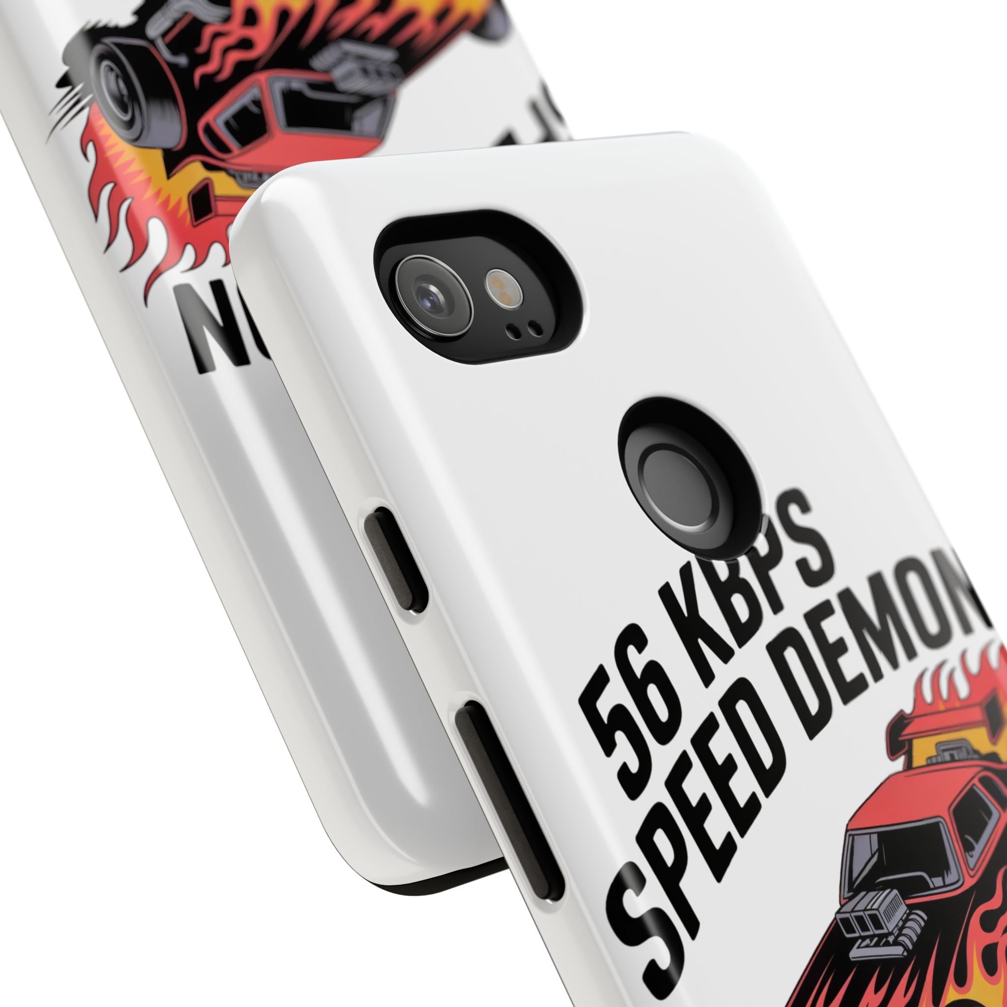 56 Kbps Speed Demon Black- Impact-Resistant Phone Case