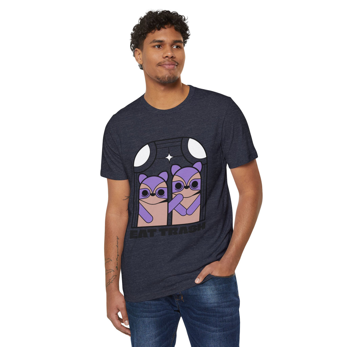 Eat Trash Raccoon Squad Recycled Organic Tee