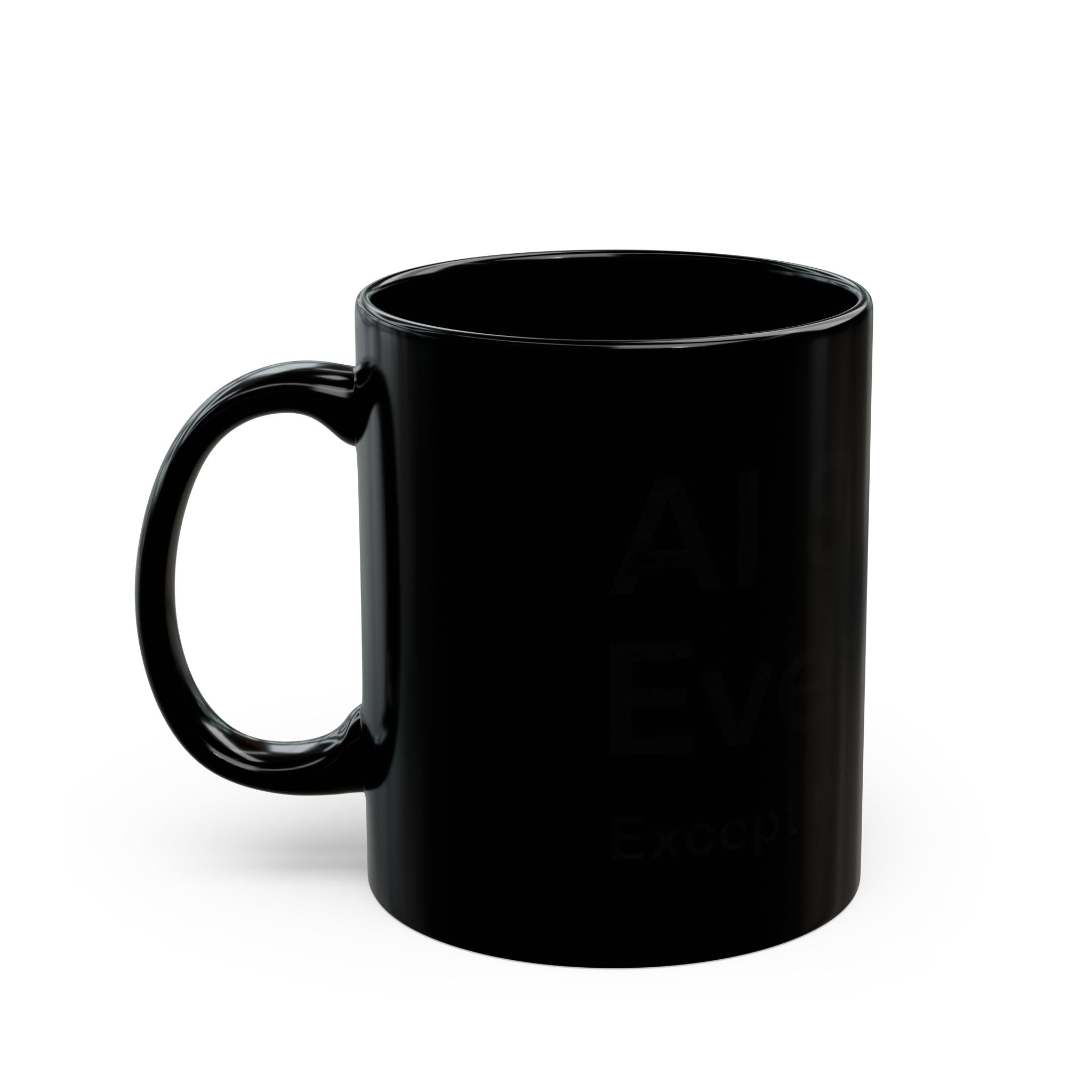 AI SOLVES EVERYTHING - Black Mug