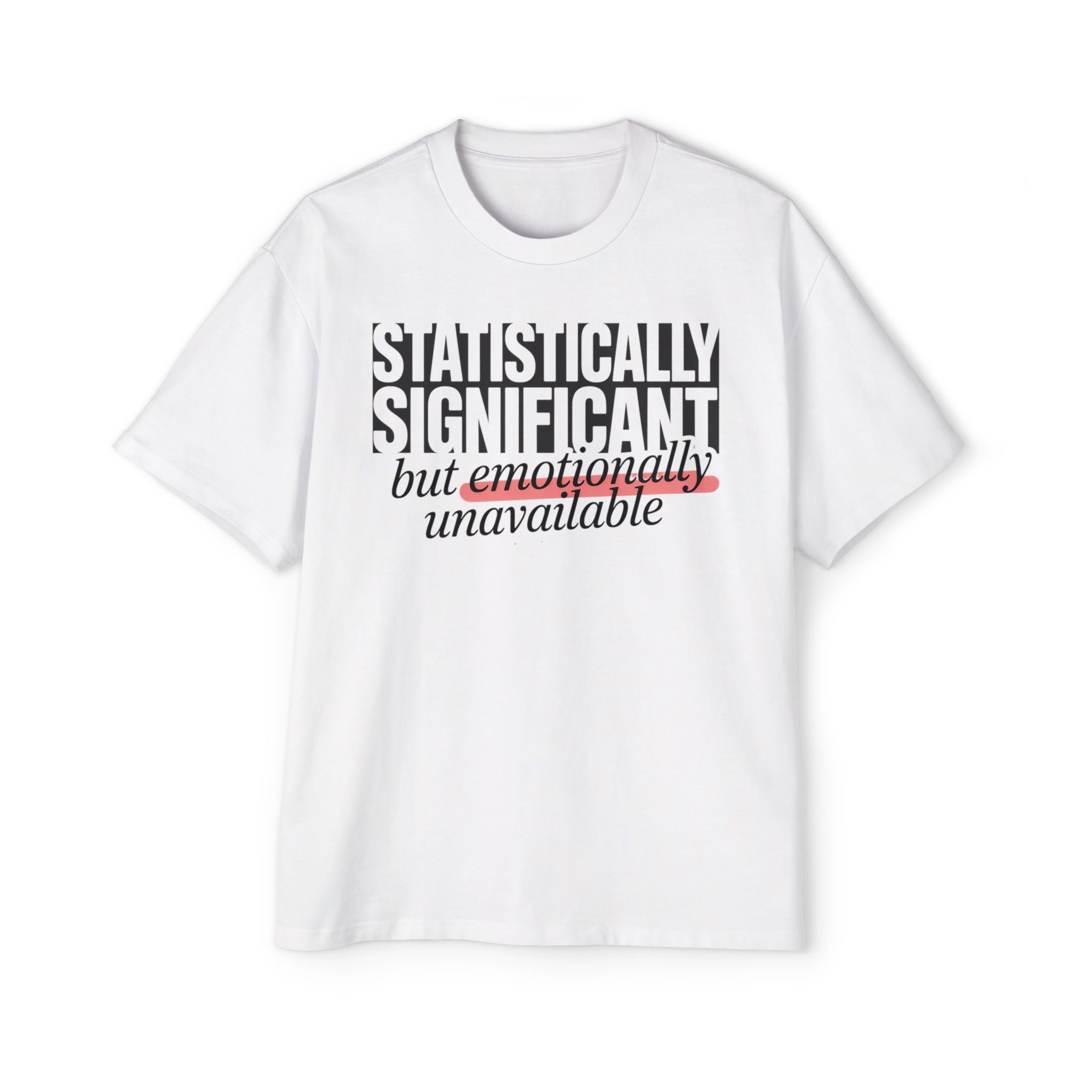 Statistically Significant oversized tee in white, orchid, butter, and pistachio | Geekpsters