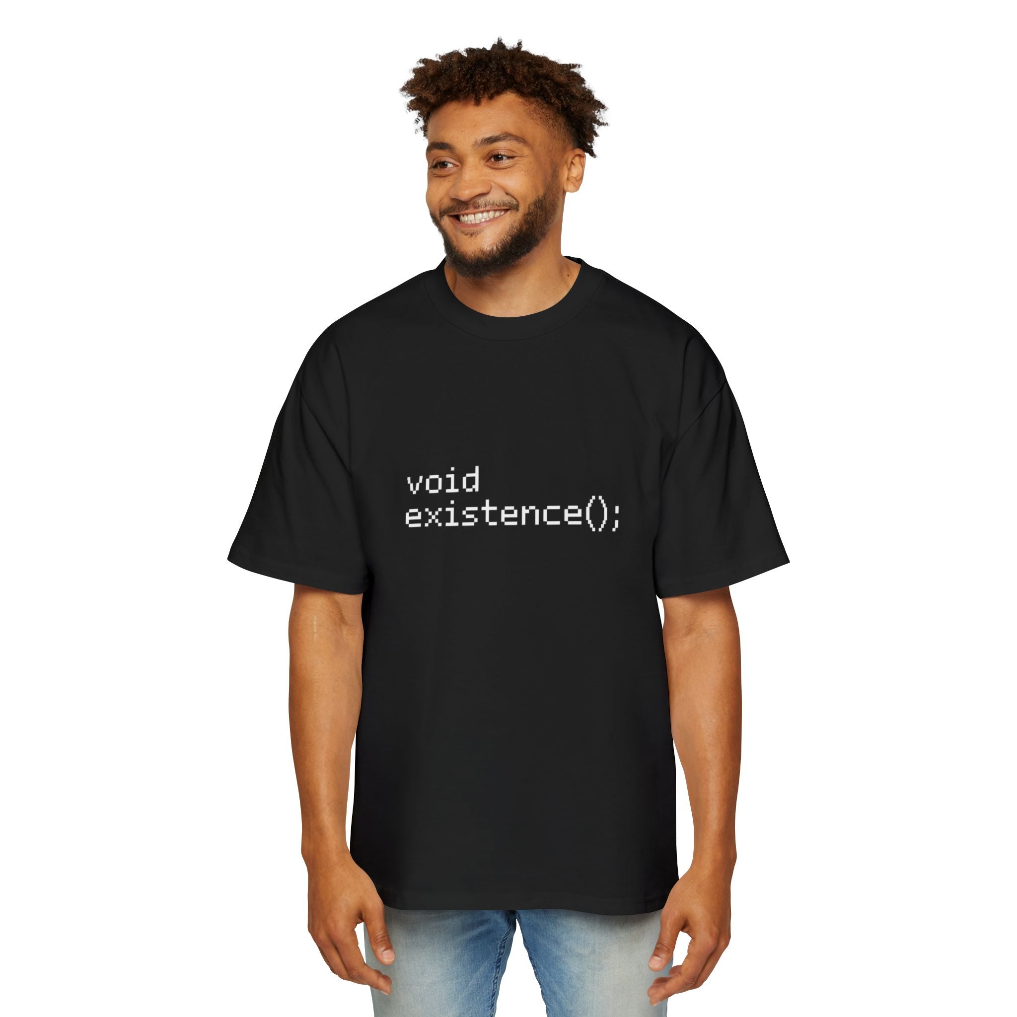 Void existence white - Heavy Oversized Tee