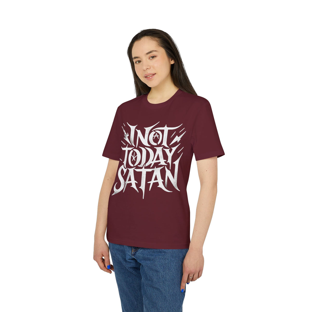 Not Today Satan Organic Tee