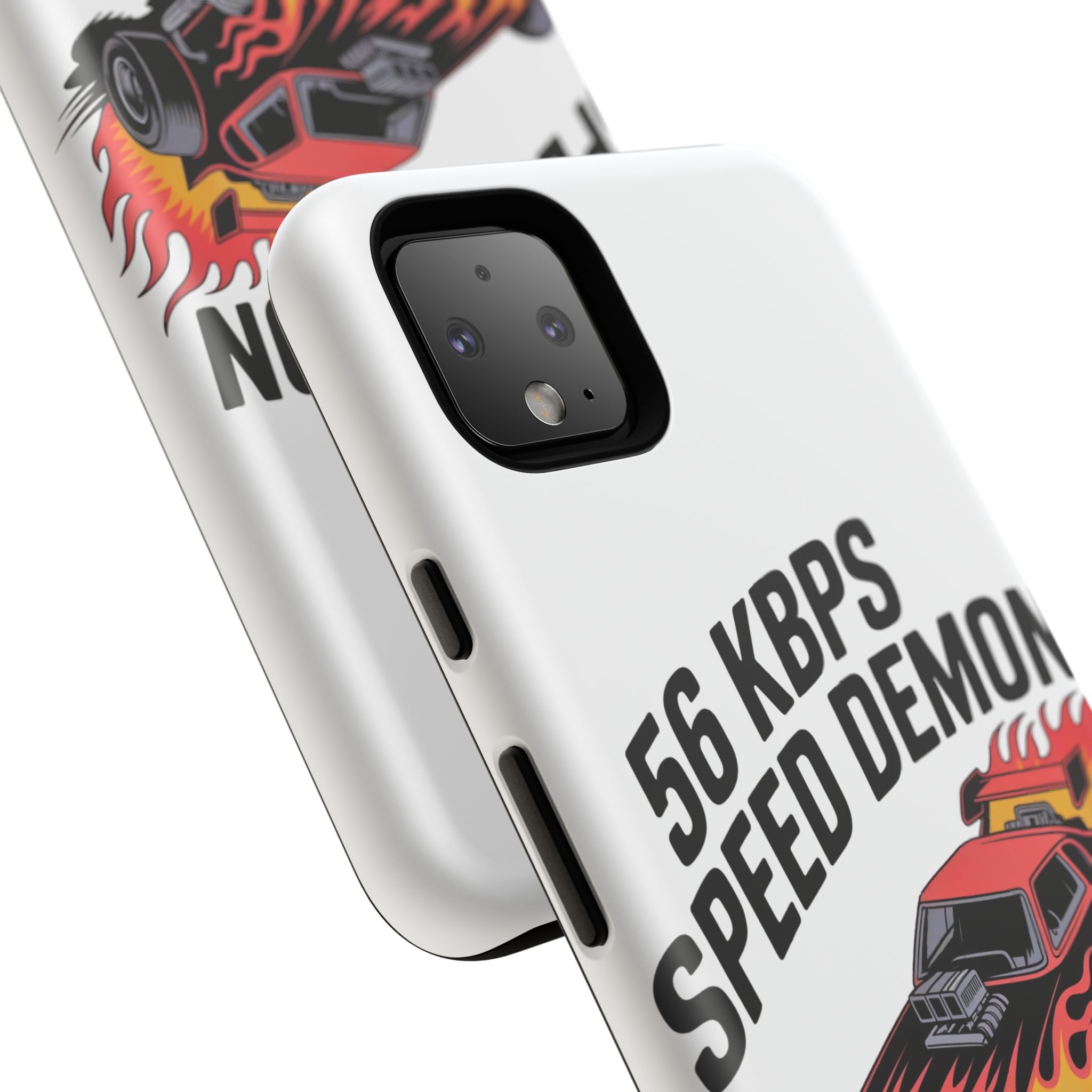 56 Kbps Speed Demon Black- Impact-Resistant Phone Case