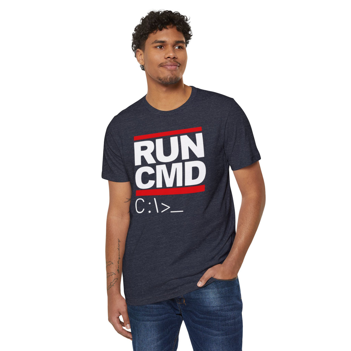 RUN CMD Recycled Organic Tee