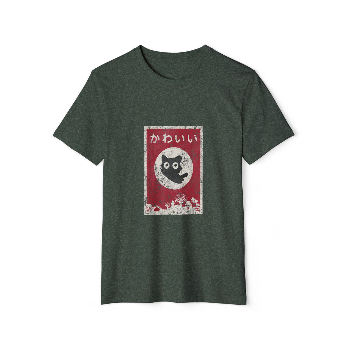 Kawaii Japanese Cat Recycled Organic Tee