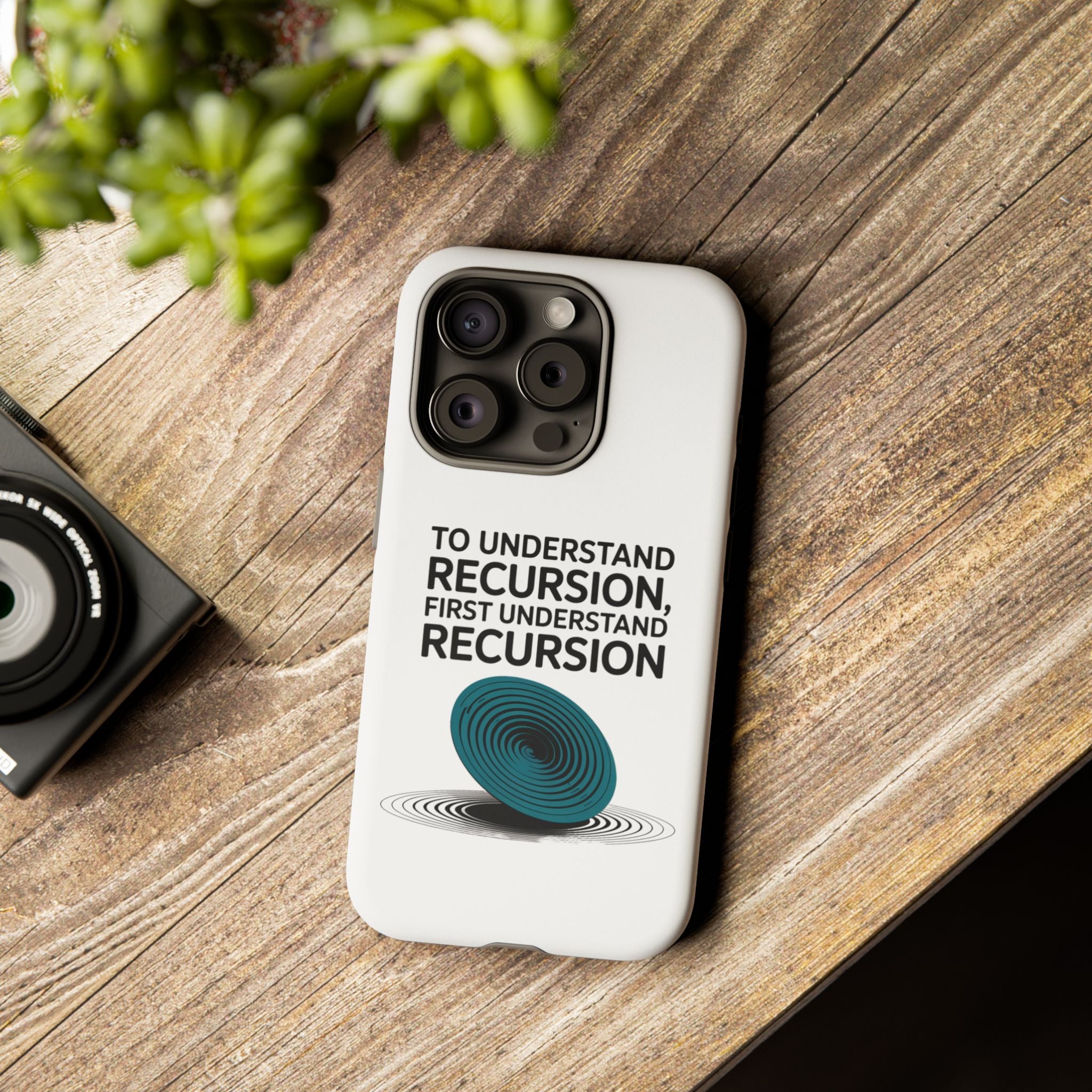 Recursion Black- Impact-Resistant Phone Case