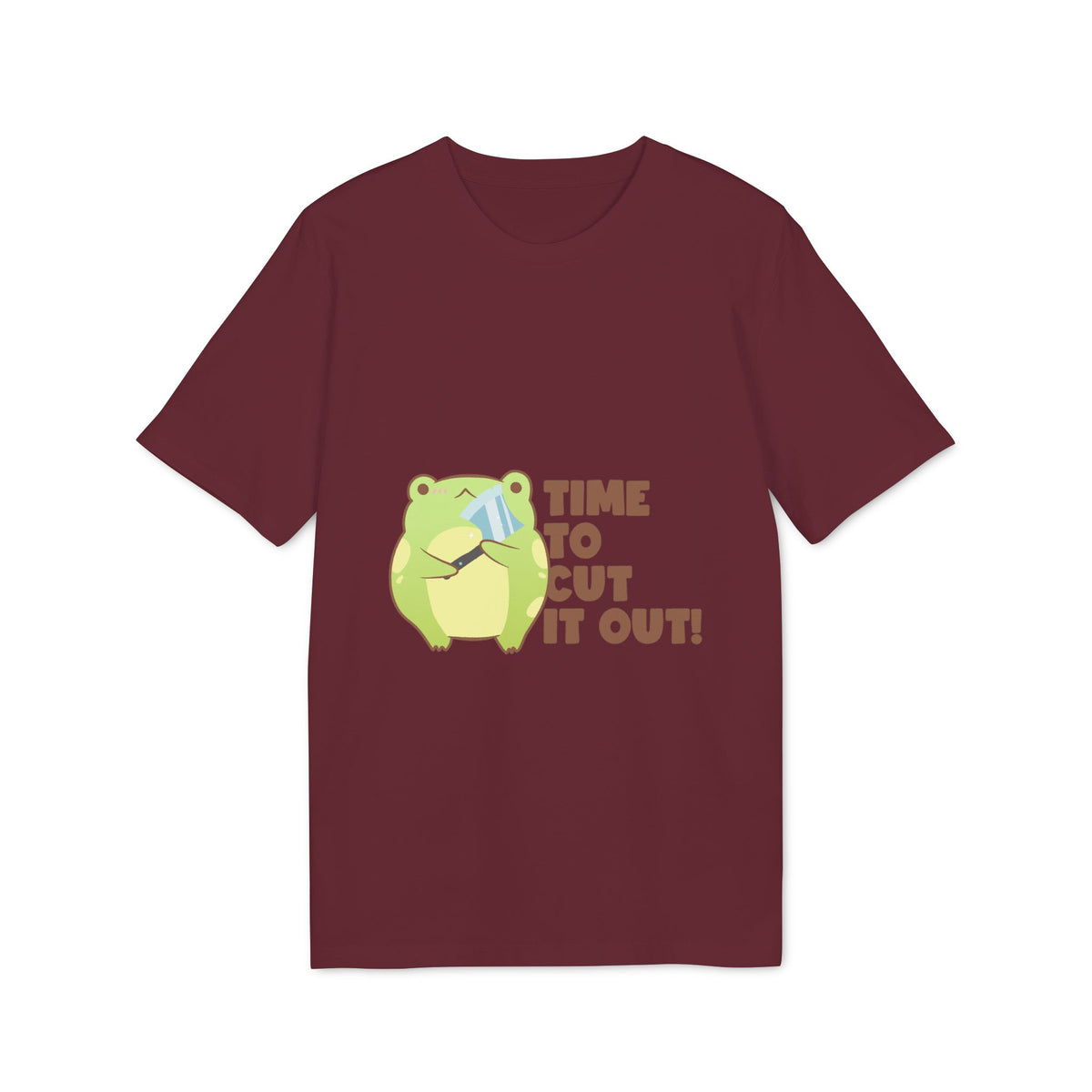 Time to Cut It Out Frog Organic Tee