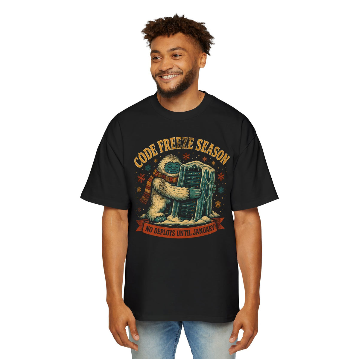Code Freeze Season, No Deploys Until January Oversized Tee