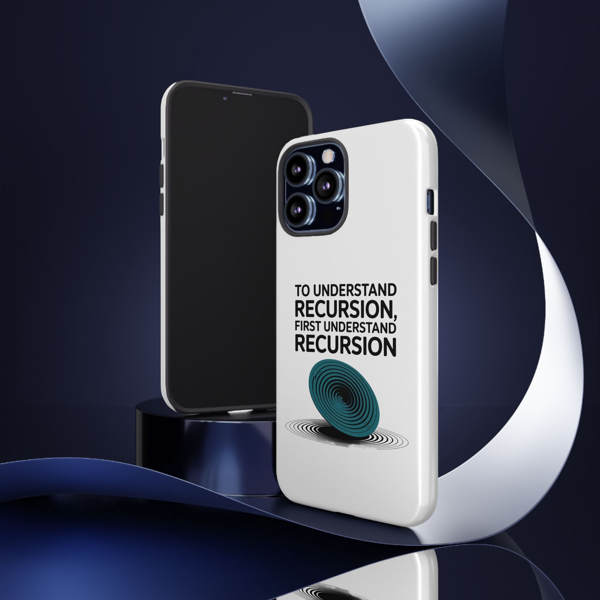 Recursion Black- Impact-Resistant Phone Case