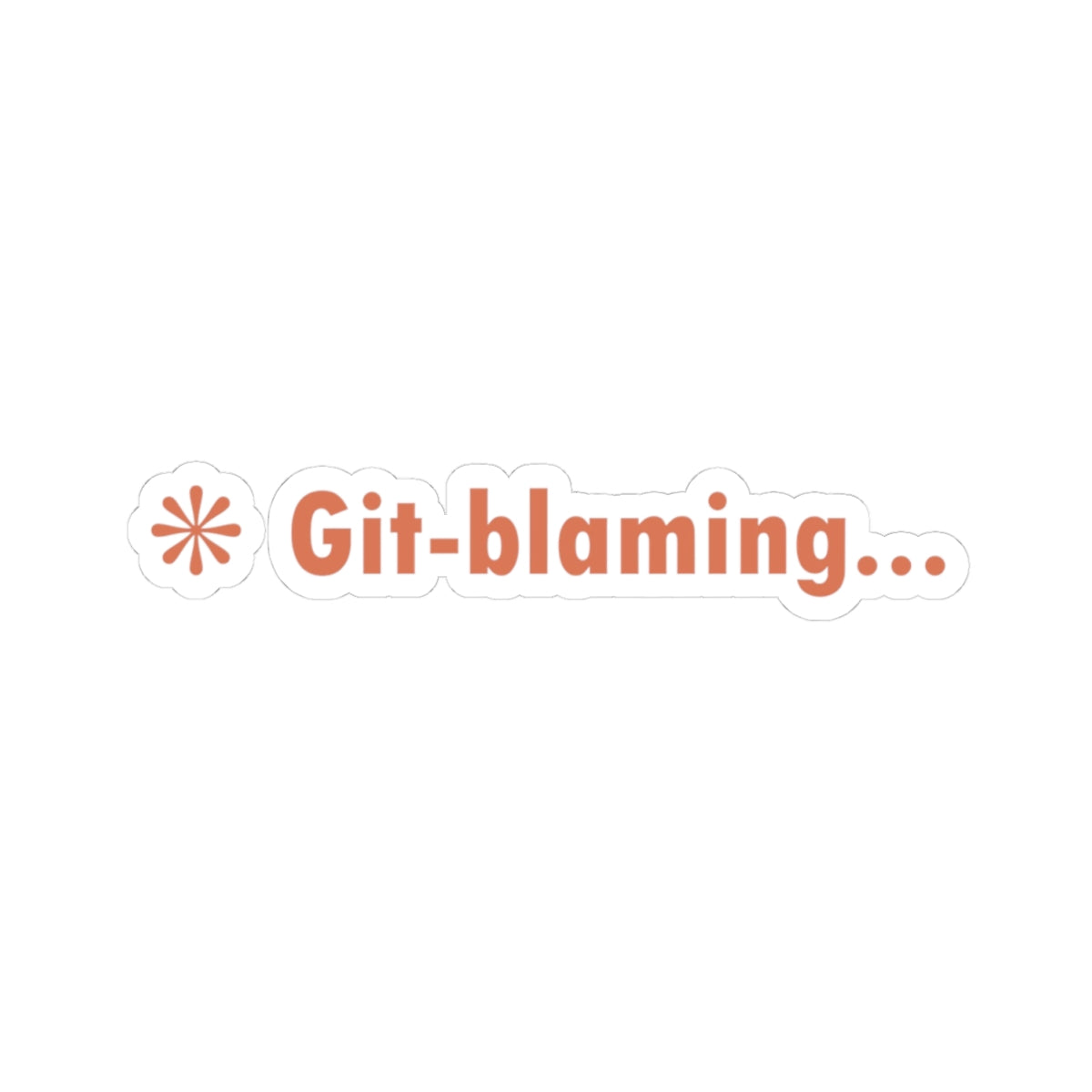Git Blaming Claude Code Sticker