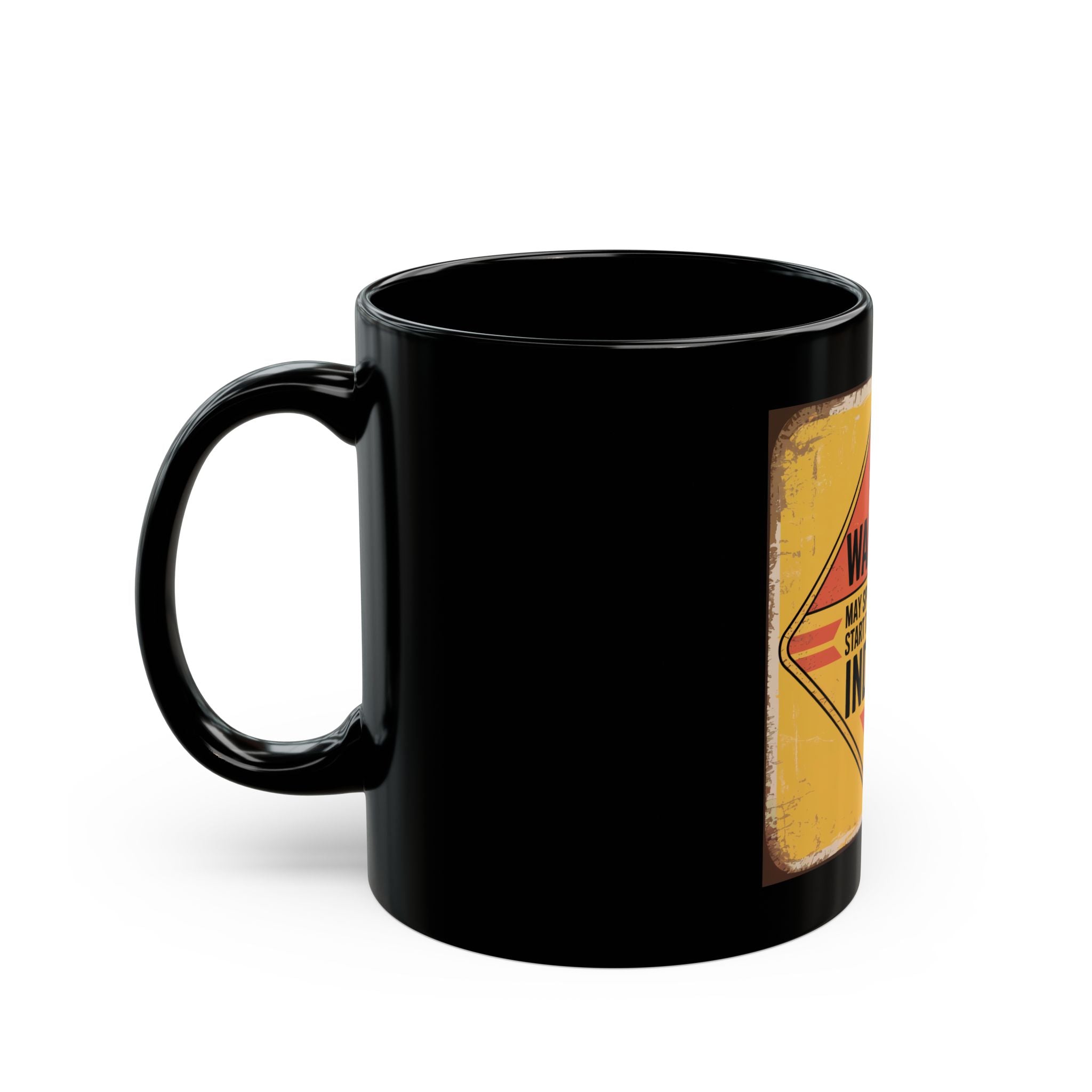 WARNING May Spontaneously Start Talking About Indexes - Black Mug