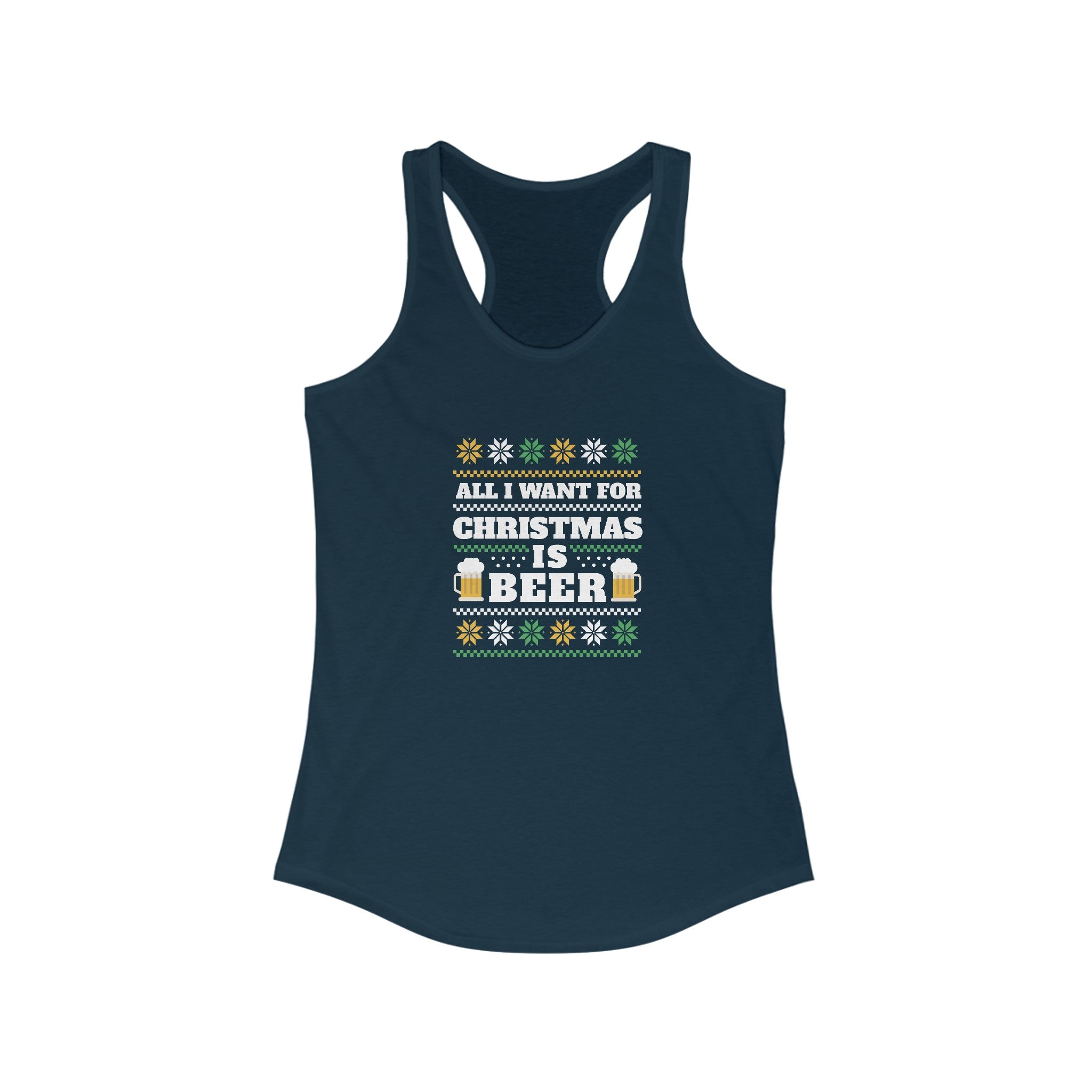 Beer Ugly Sweater - Women's Racerback Tank