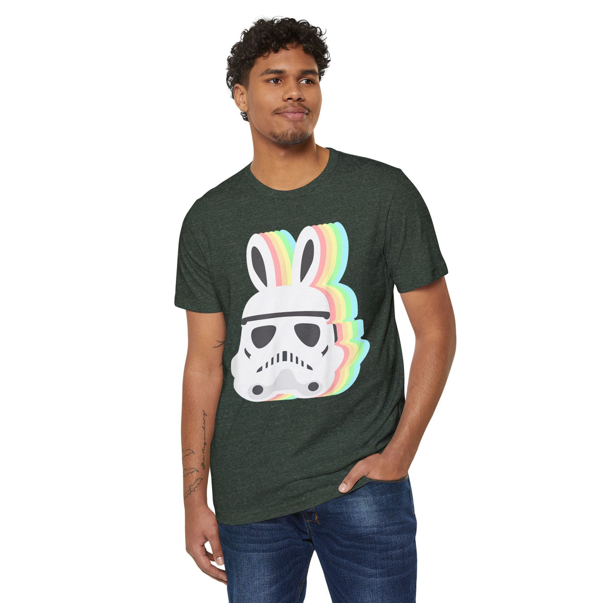 Easter Bunny Space Trooper Recycled Organic Tee