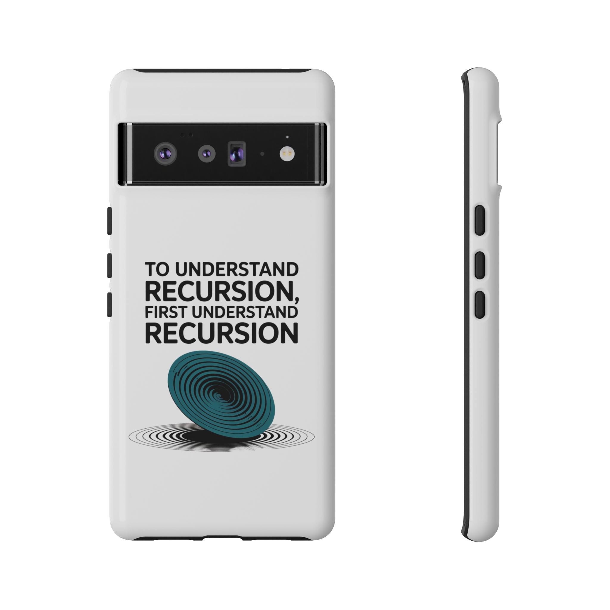 Recursion Black- Impact-Resistant Phone Case