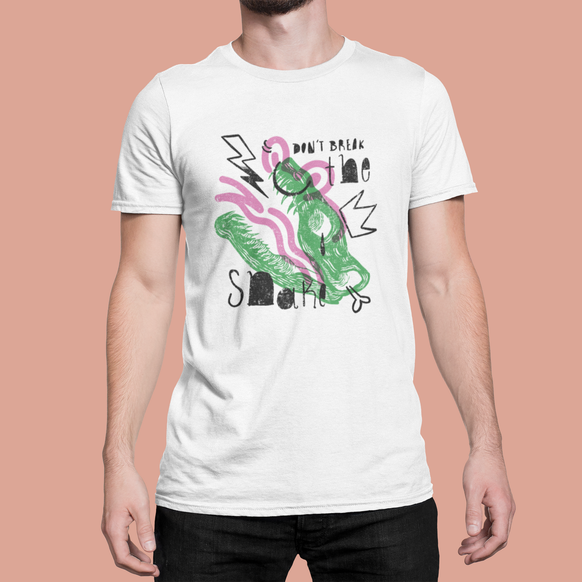 Don't Brake the Snake T-Shirt | Funny Animal Graphic Tee | Geekpsters