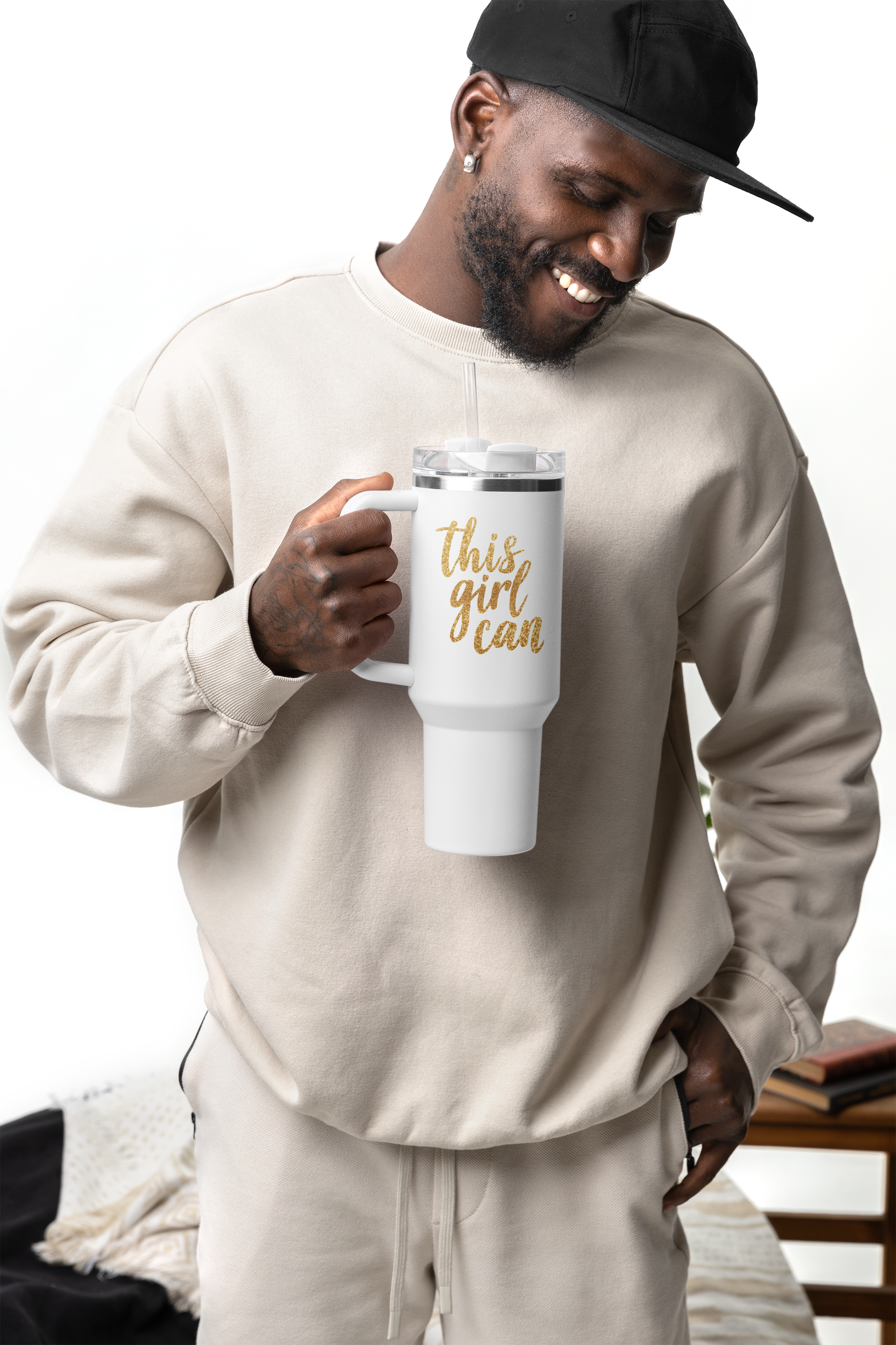 This Girl Can - insulated travel mug 40oz
