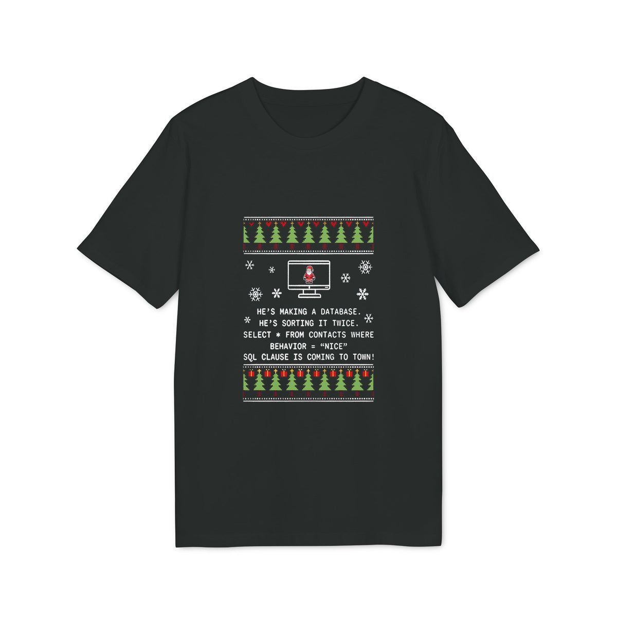 SQL Santa Clause Organic Tee