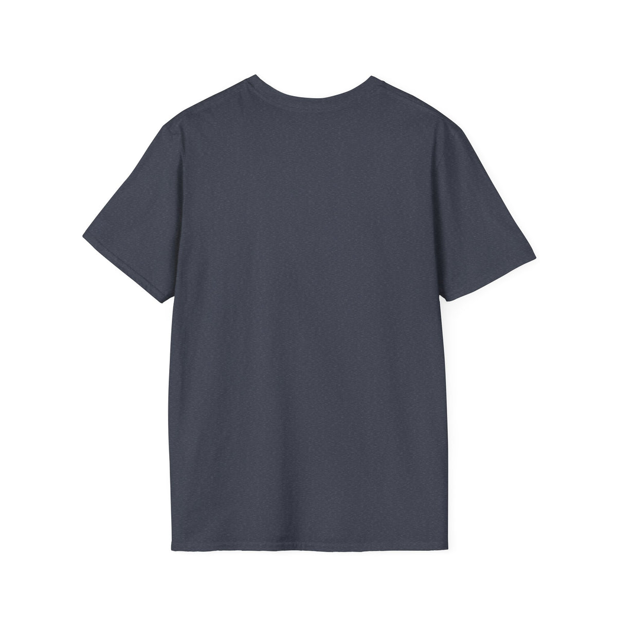 This Is How I Roll skateboard t-shirt in heather navy, plain back view flat lay, funny skater graphic tee