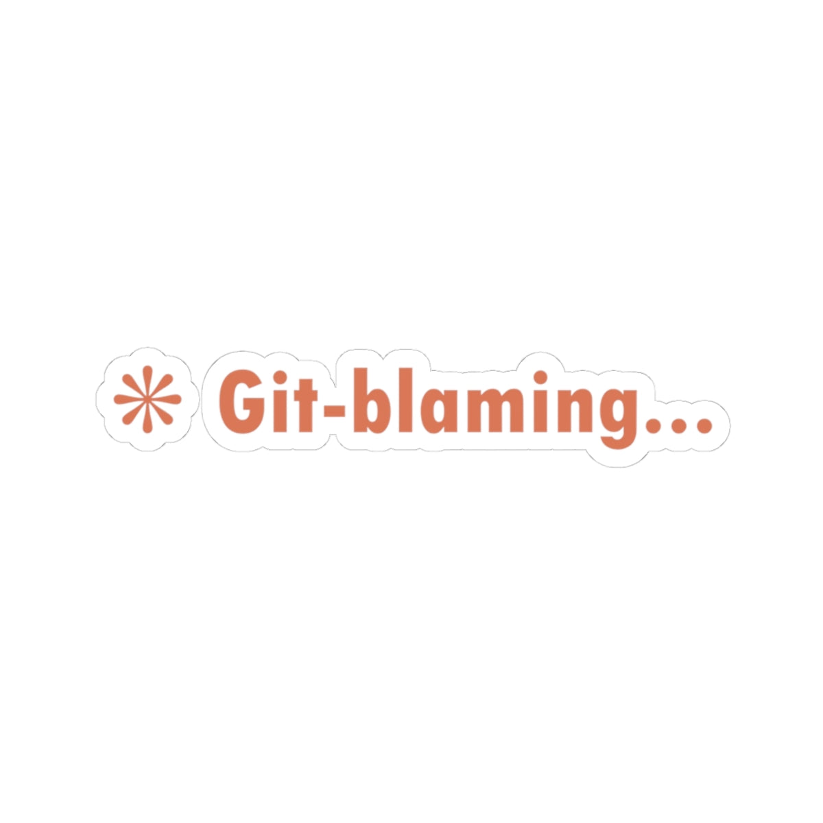 Git Blaming Claude Code Sticker