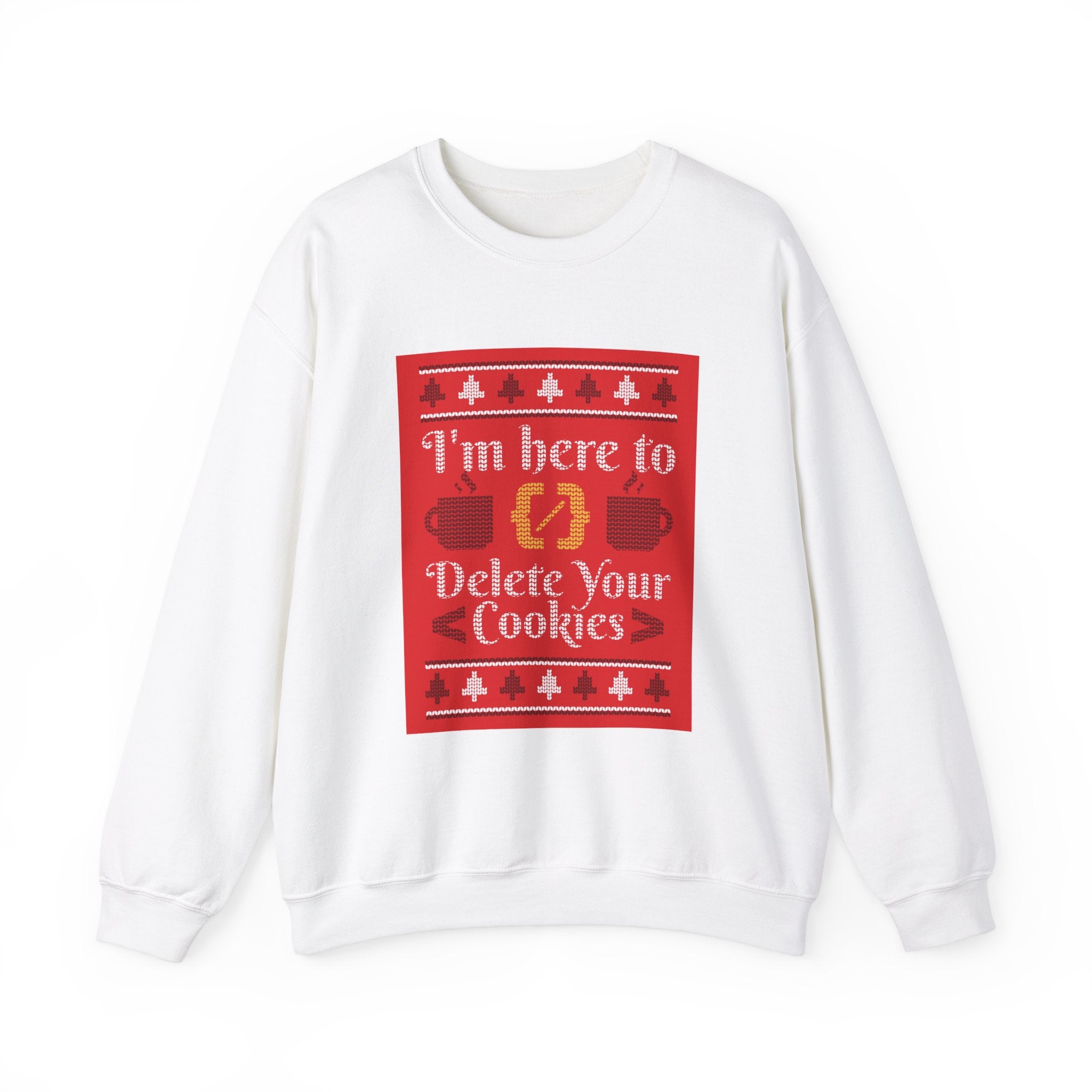 Delete Cookies Ugly Sweater - Sweatshirt