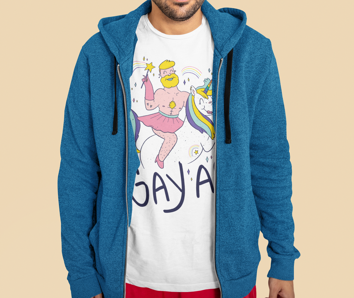 GAYAF Shirt | Funny Gay Pride Graphic Tee | Geekpsters
