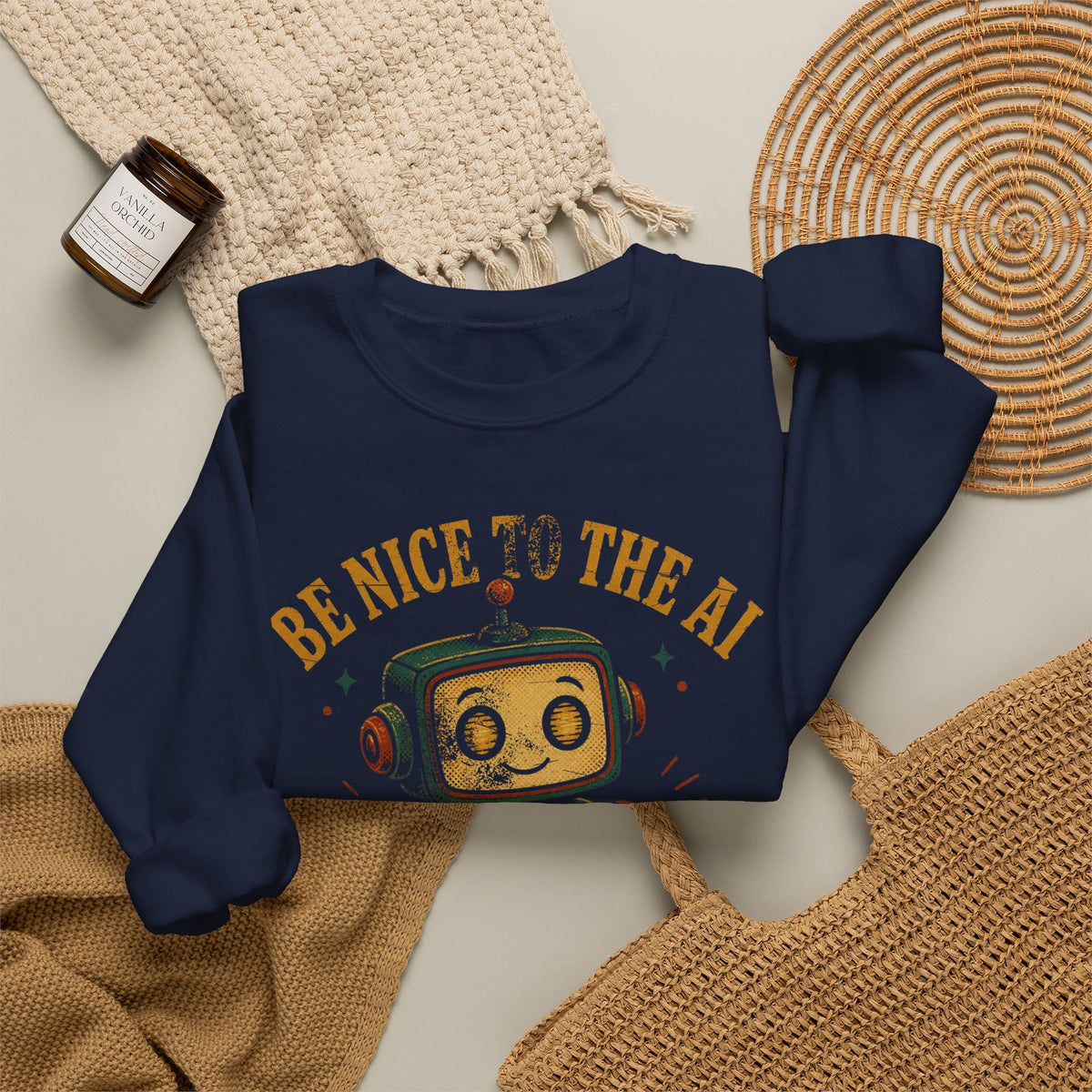 Be Nice to the AI, It's Taking Notes Sweatshirt