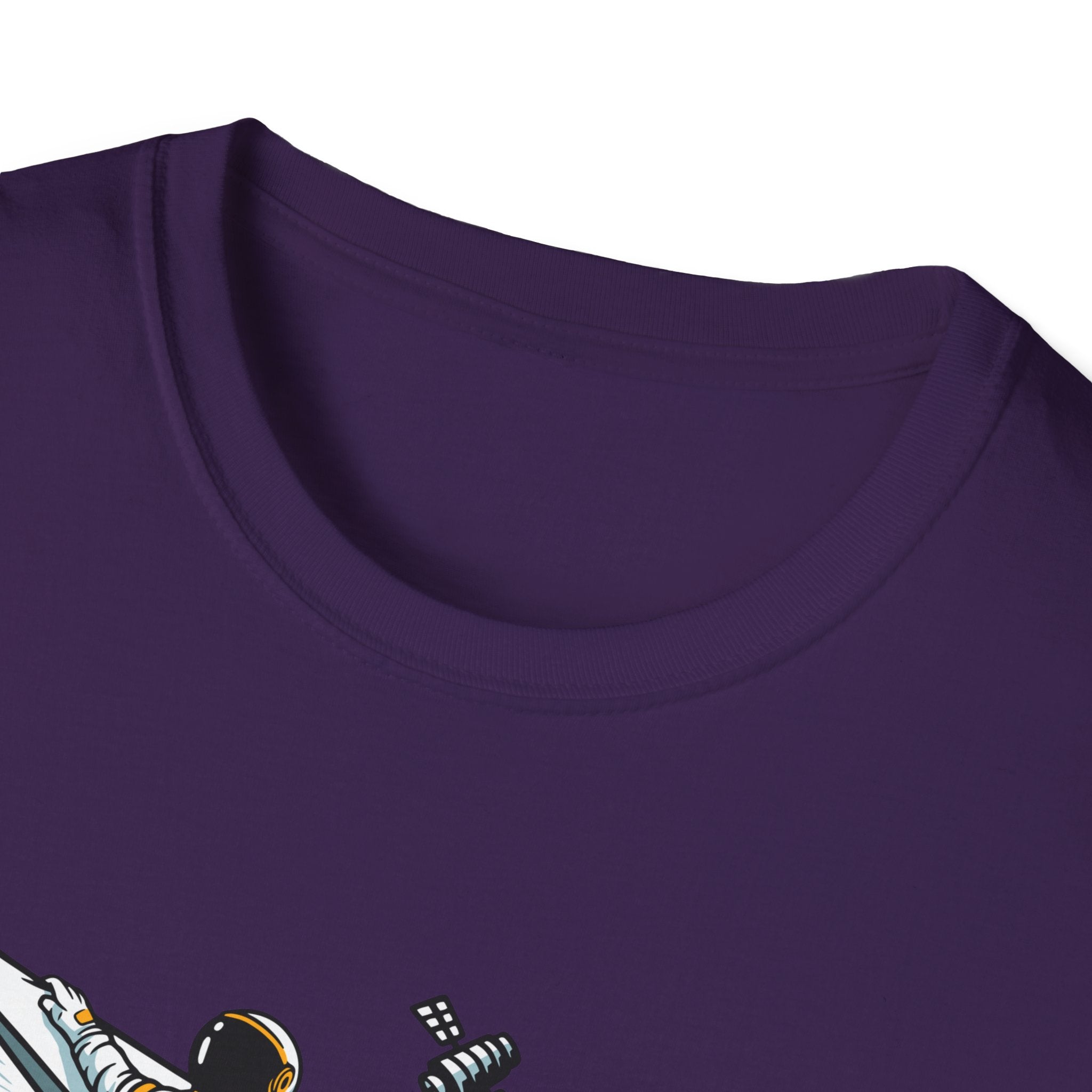 Astronauts Flying On Paper Ships - T Shirt