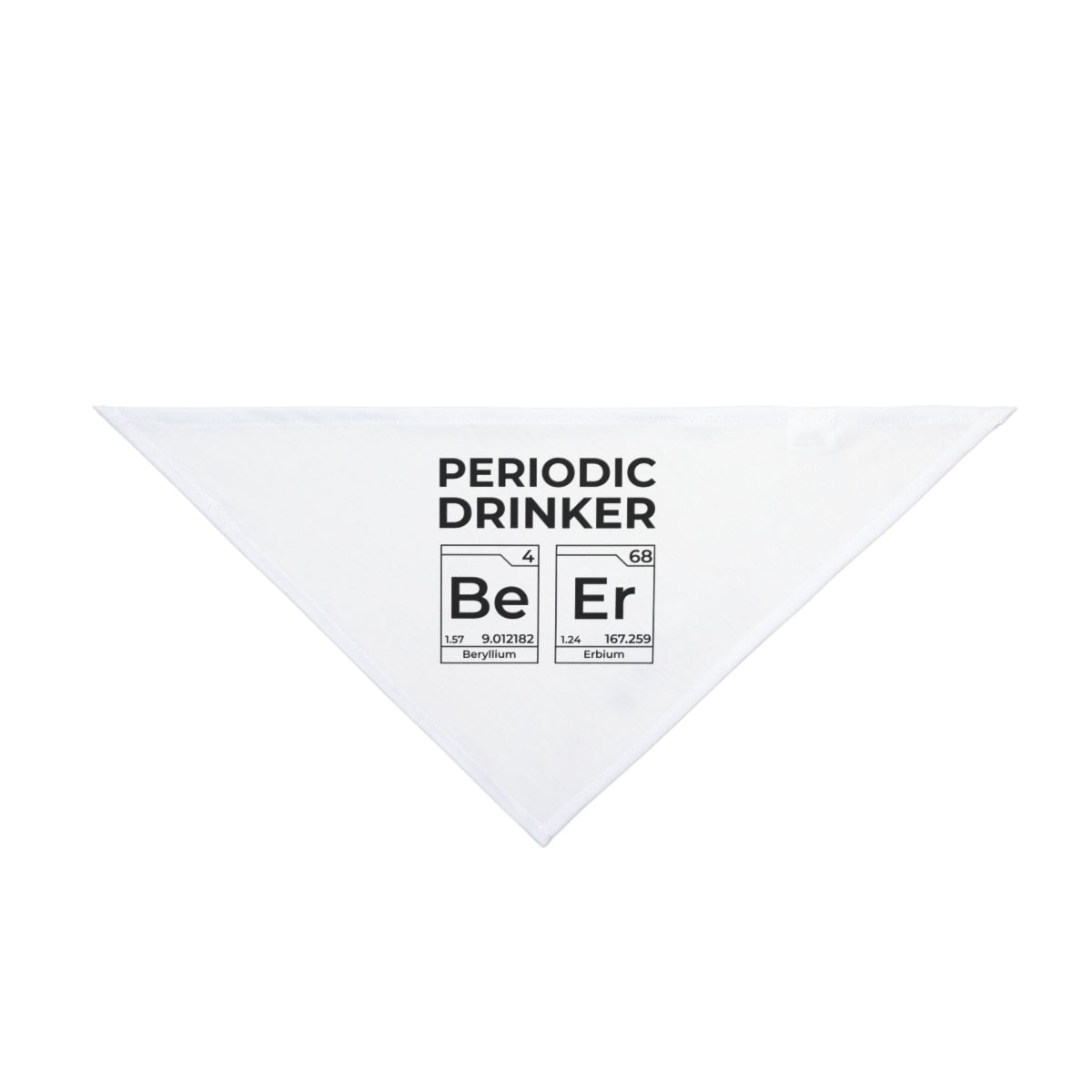 Periodic Drinker Black - Pet Bandana