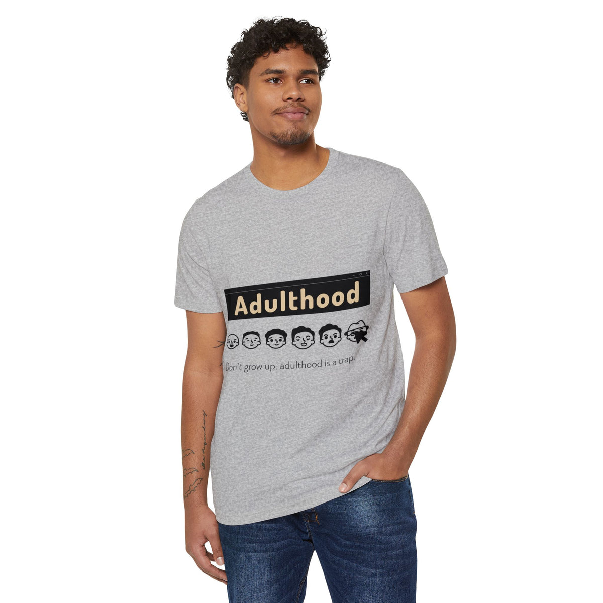 Adulthood Is a Trap Recycled Organic Tee