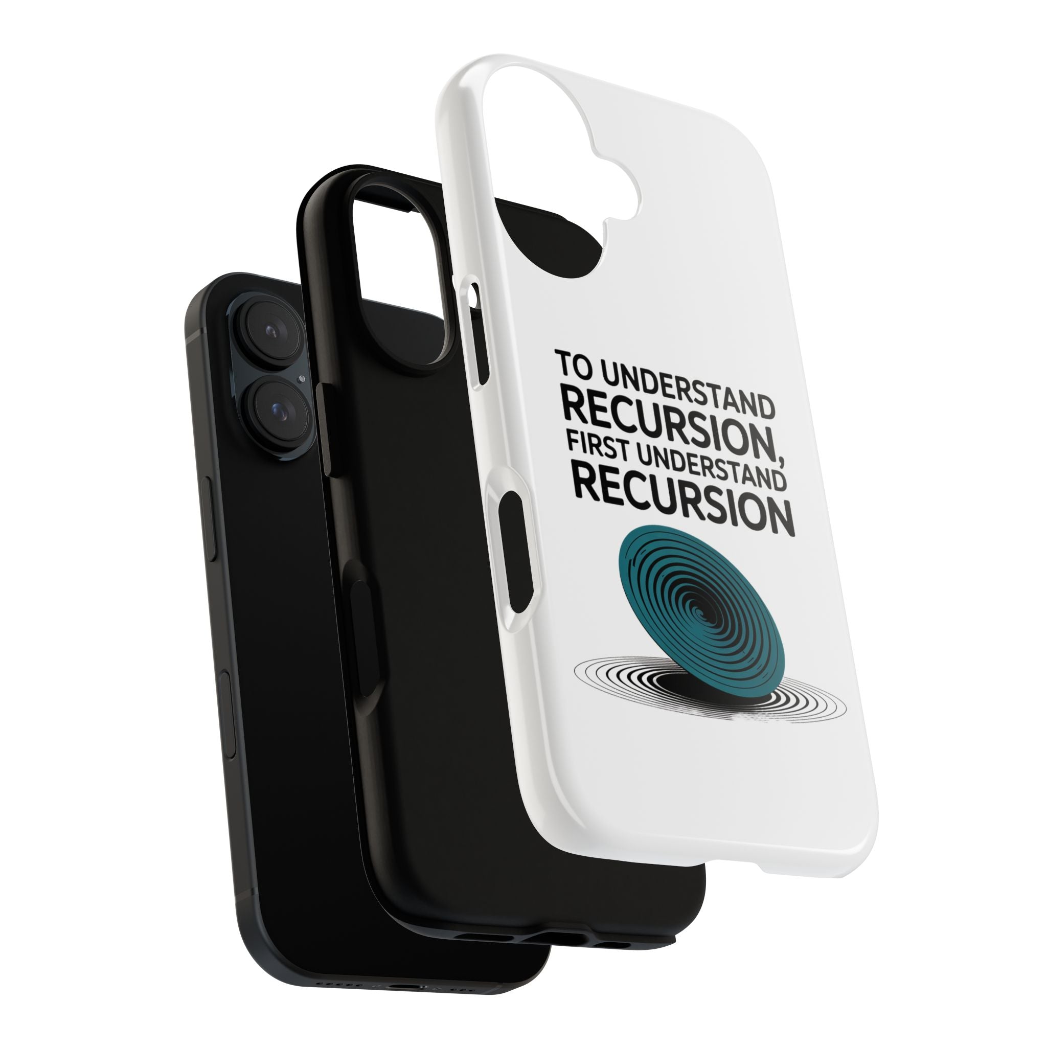 Recursion Black- Impact-Resistant Phone Case