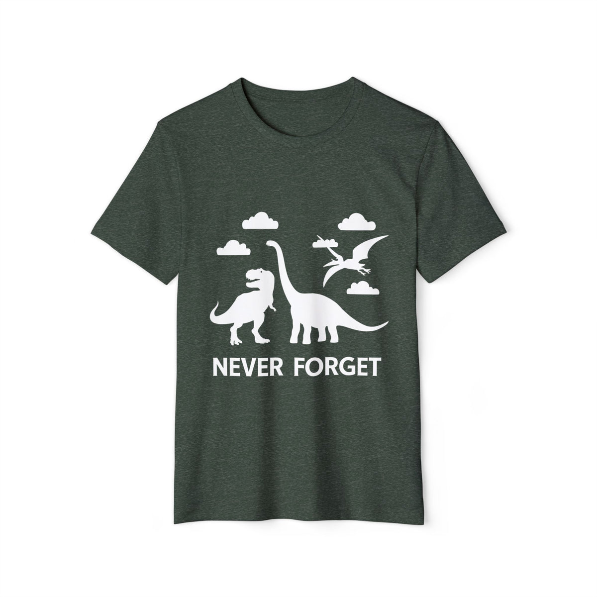 Never Forget Dinosaurs Recycled Organic Tee