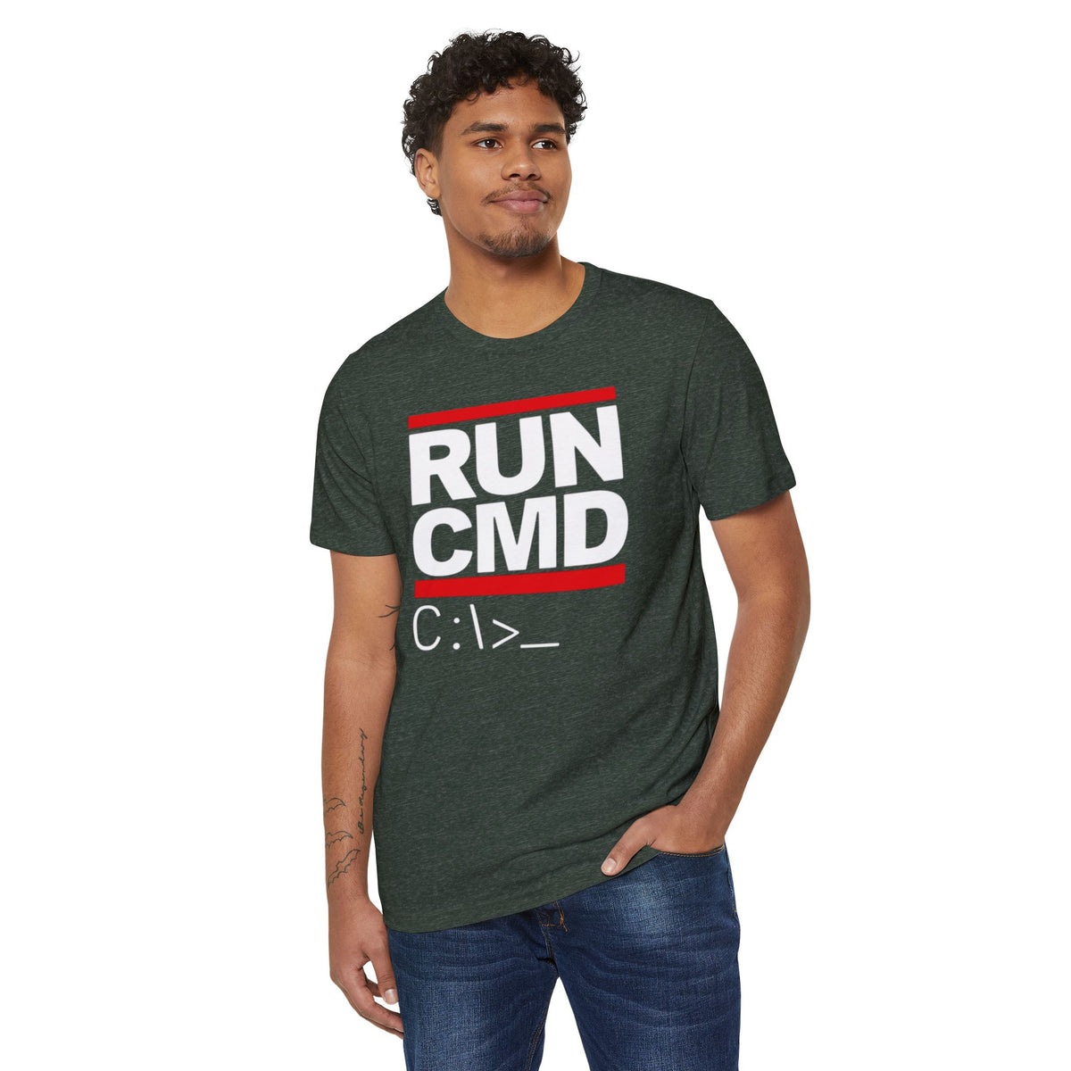 RUN CMD Recycled Organic Tee