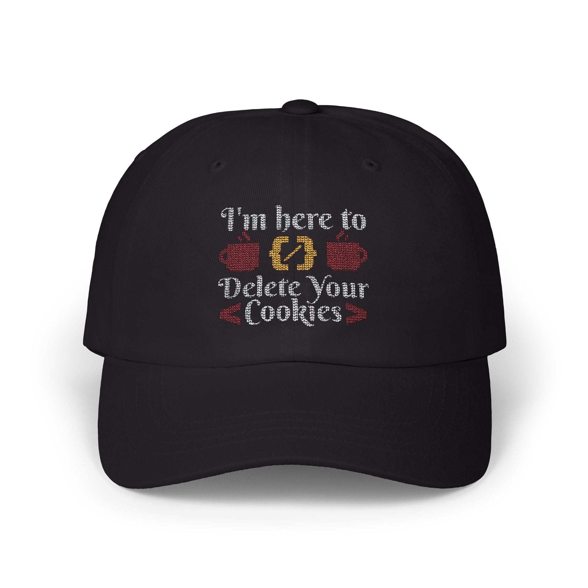 Delete Cookies Ugly Sweater - Embroidery Hat