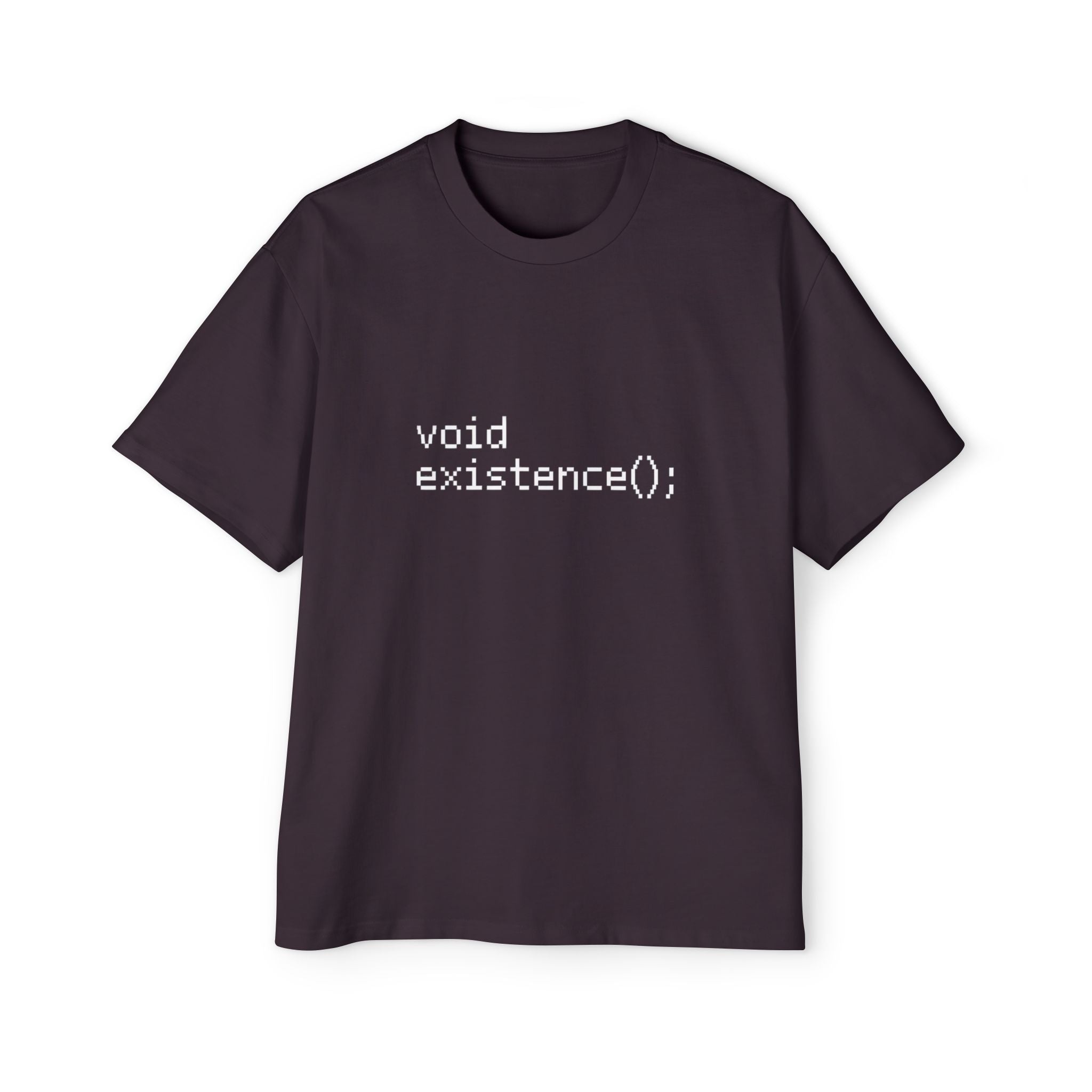 Void existence white - Heavy Oversized Tee