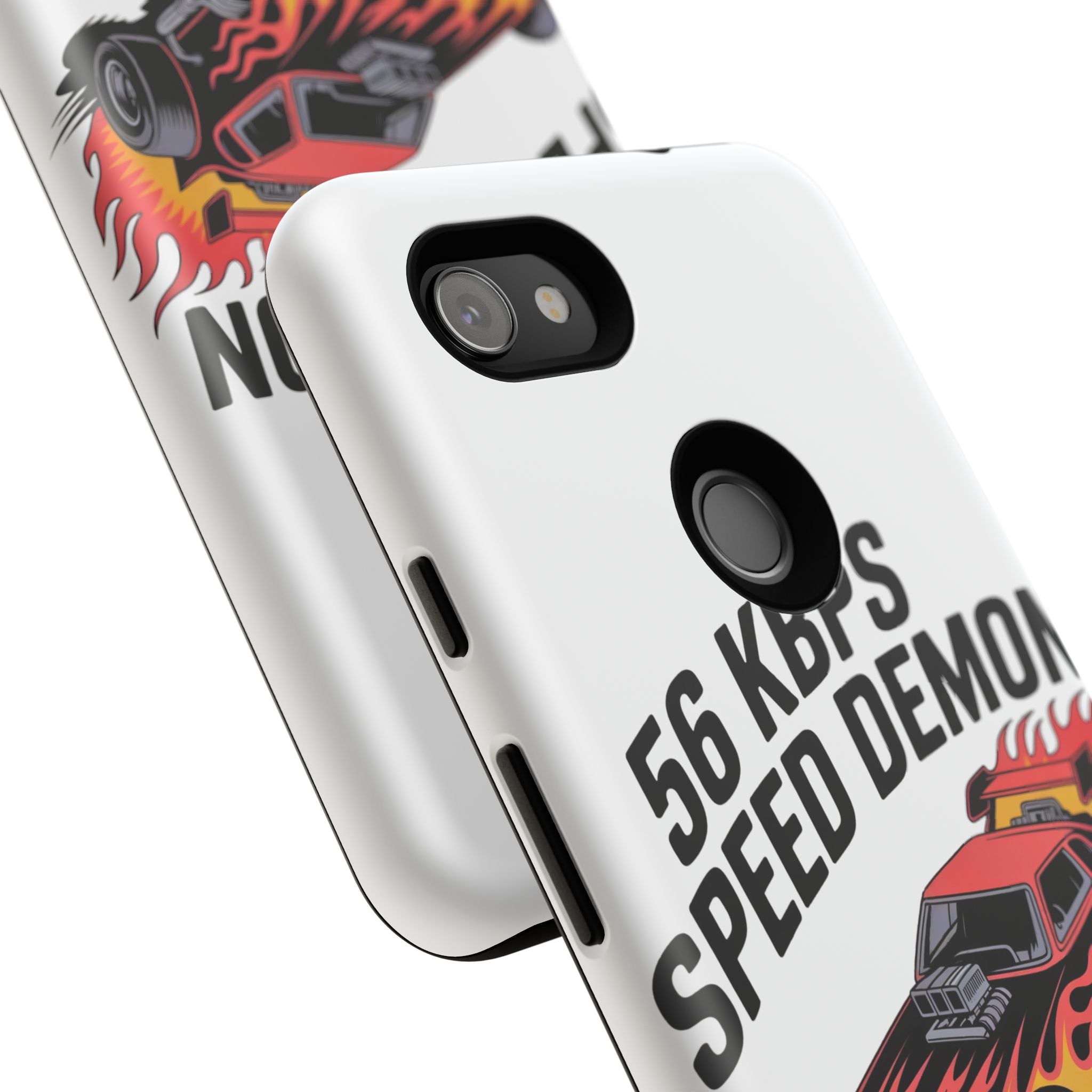 56 Kbps Speed Demon Black- Impact-Resistant Phone Case