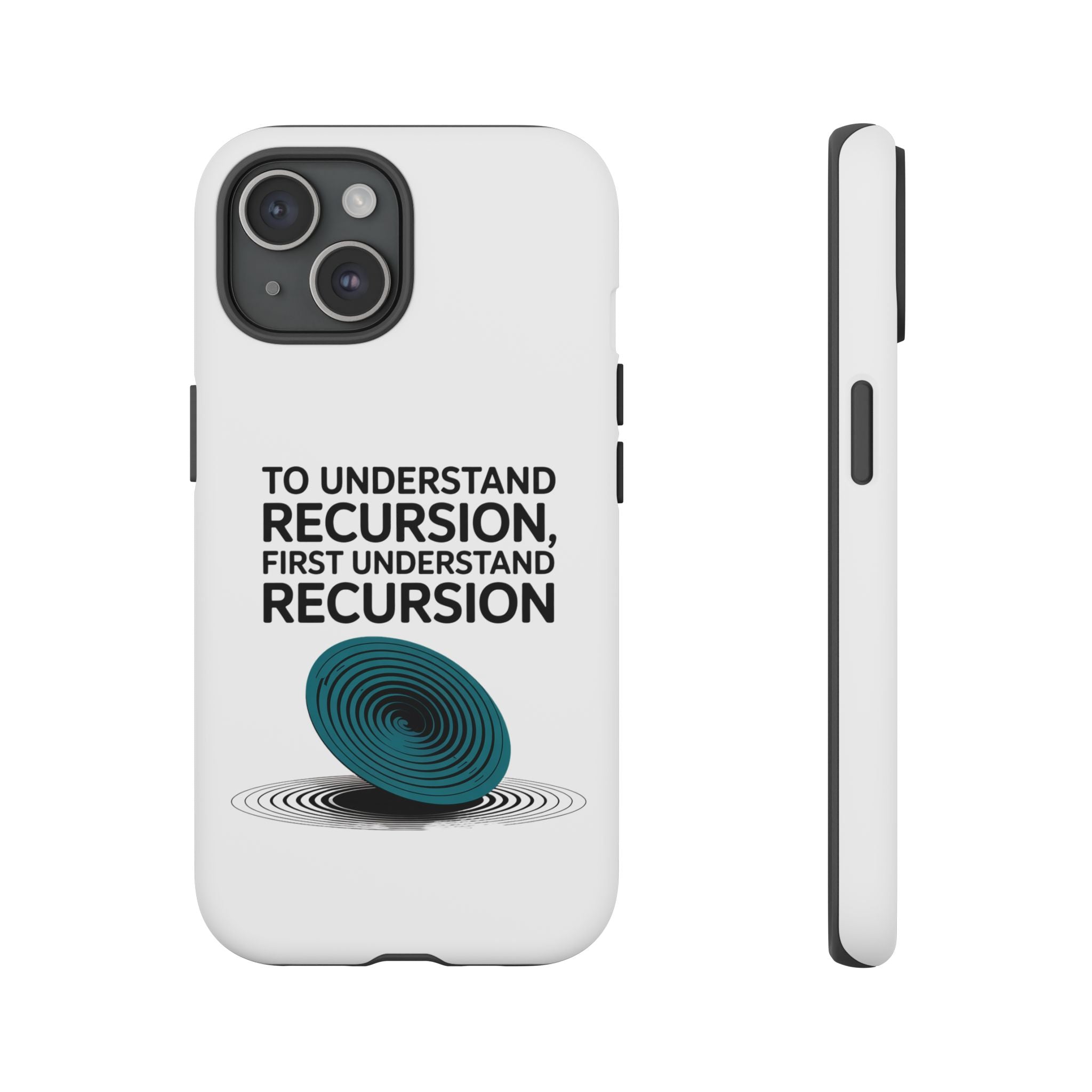 Recursion Black- Impact-Resistant Phone Case