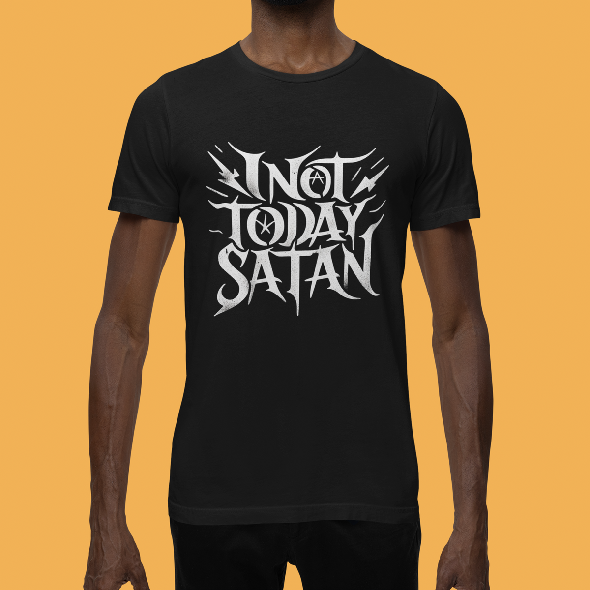 Not Today Satan Women's Tee | Sarcastic Shirt | Geekpsters