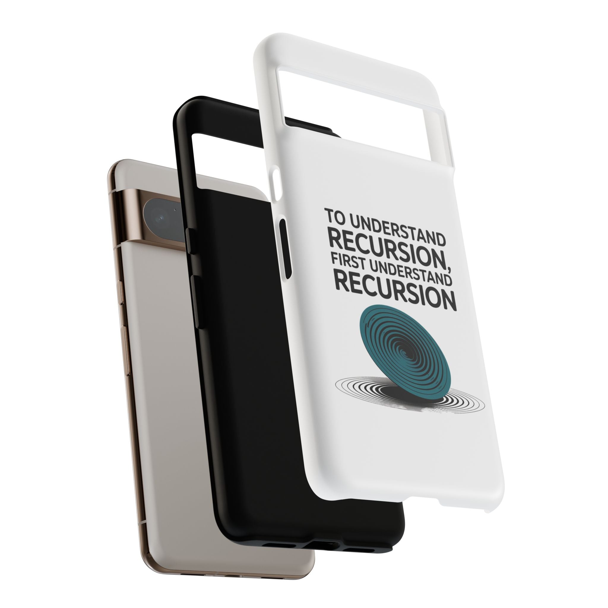 Recursion Black- Impact-Resistant Phone Case