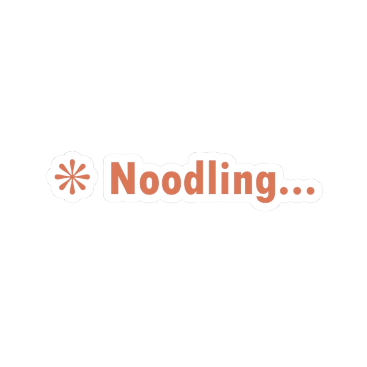 Noodling Claude Code Sticker
