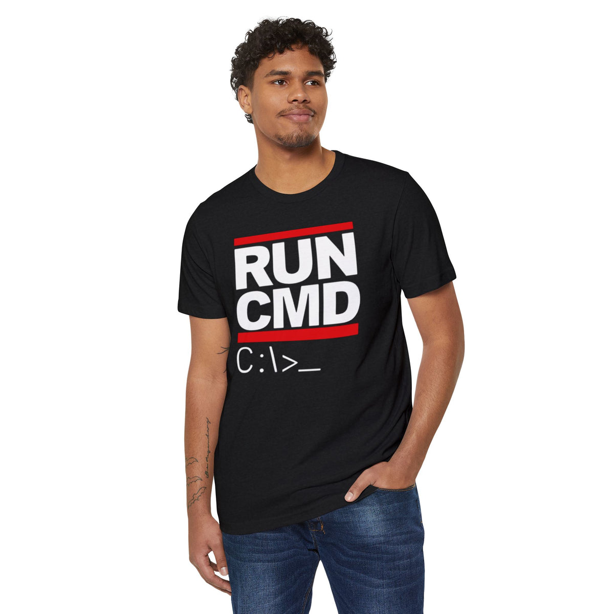 RUN CMD Recycled Organic Tee