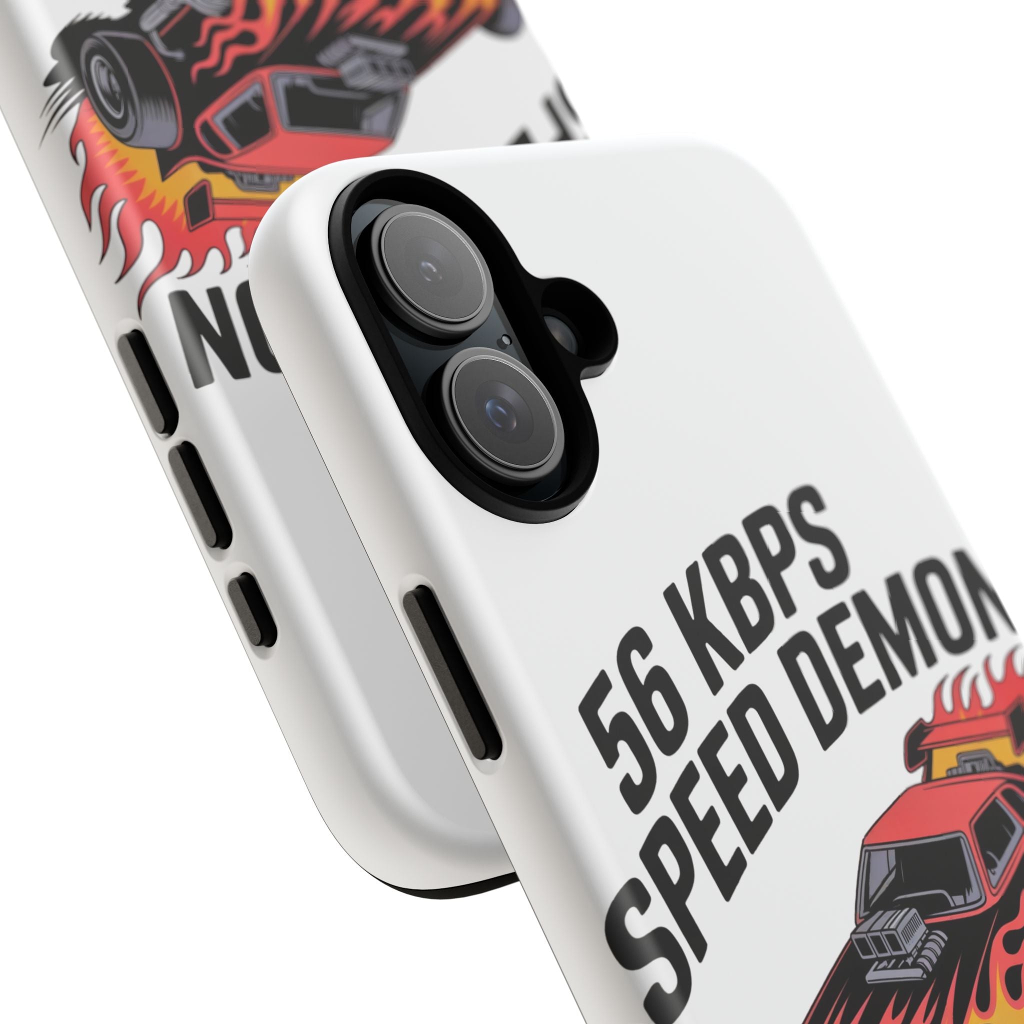 56 Kbps Speed Demon Black- Impact-Resistant Phone Case