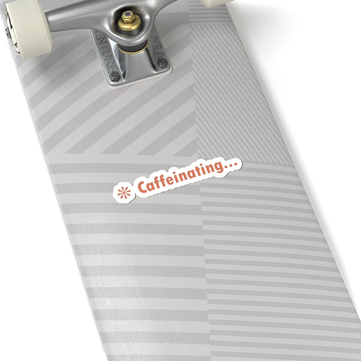 Caffeinating Kiss-Cut Stickers - Claude Code, Coffee Lover Sticker, Laptop Decal, Unique Gift, Vinyl Sticker, Water Bottle Decoration
