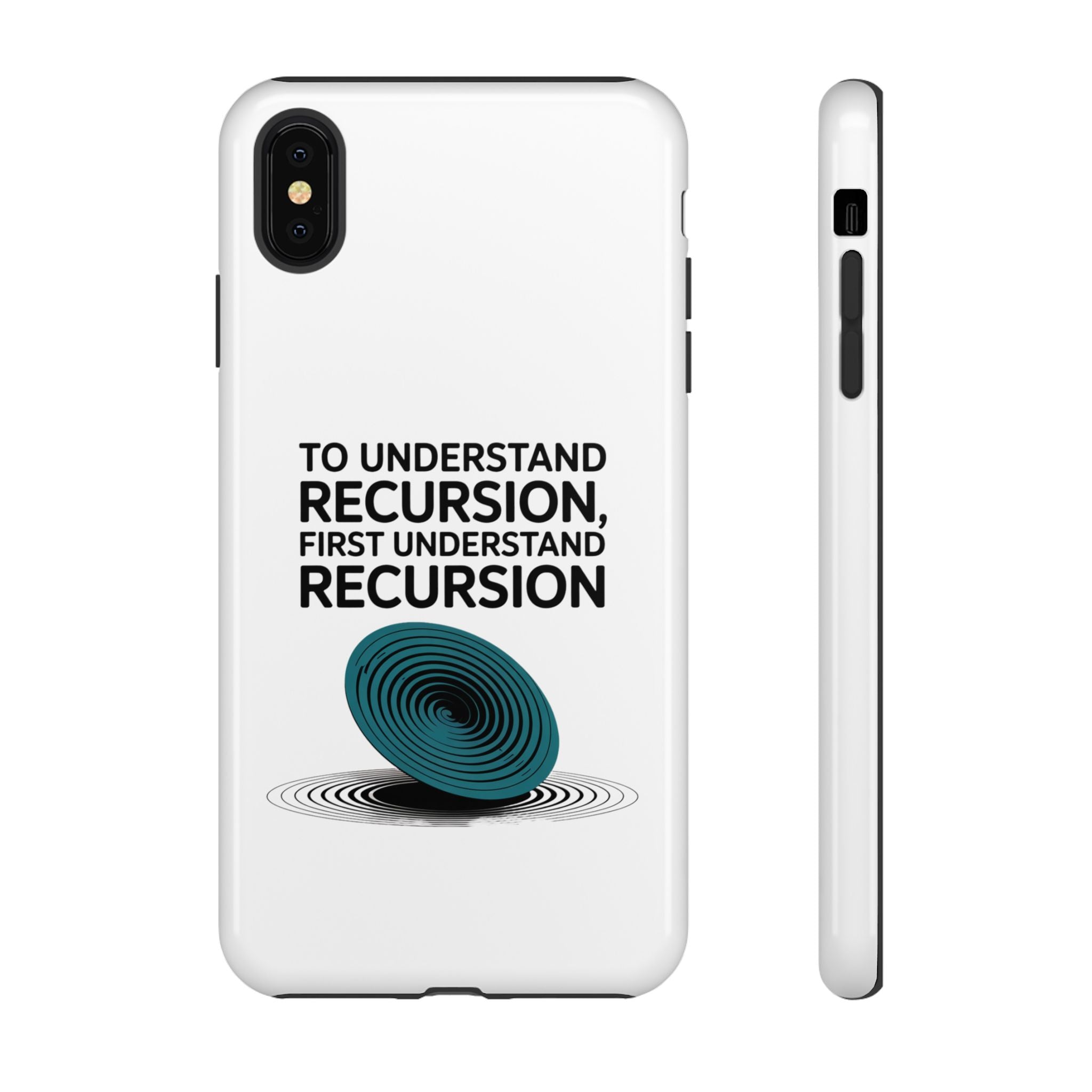 Recursion Black- Impact-Resistant Phone Case
