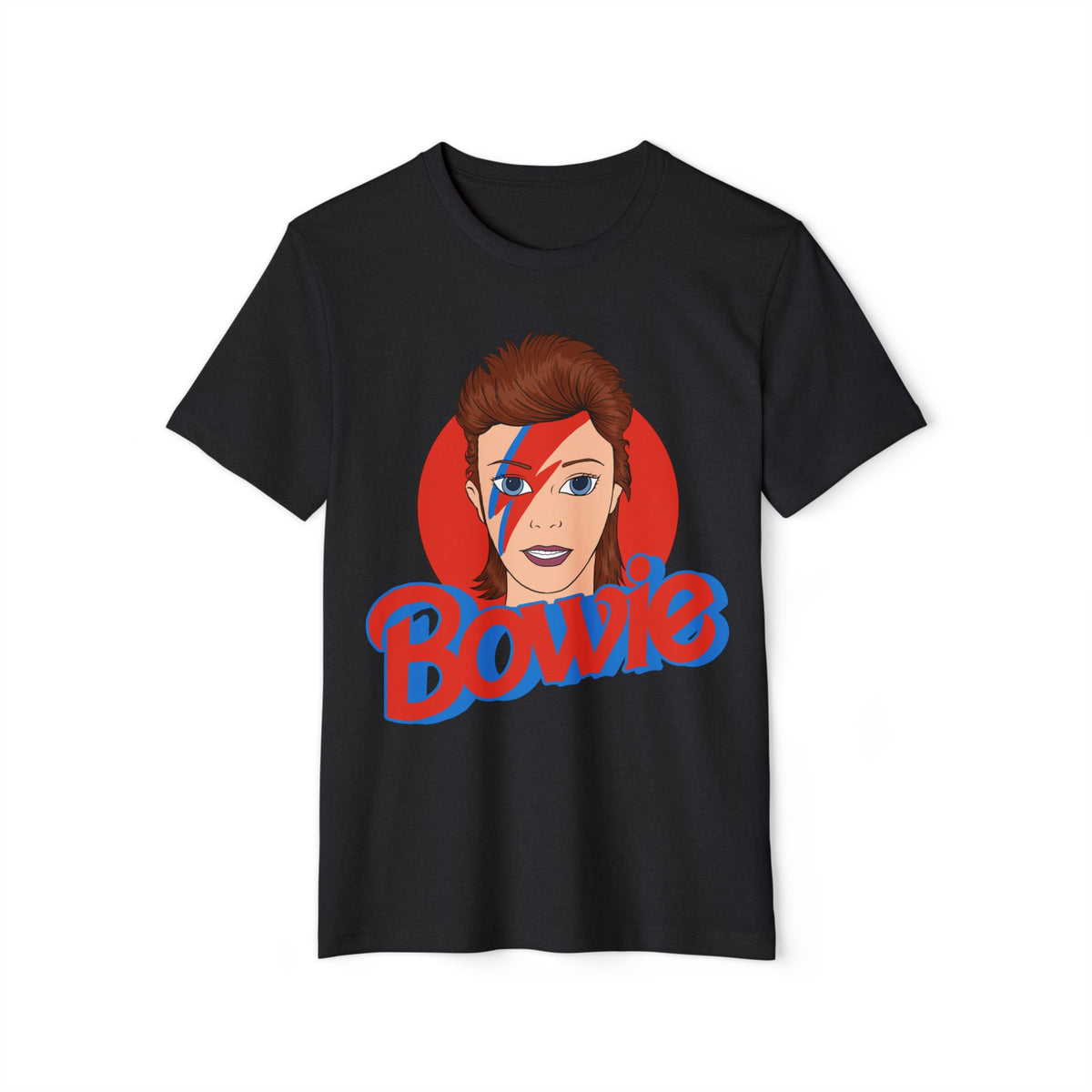 Glam Rock Lightning Bolt Portrait Recycled Organic Tee